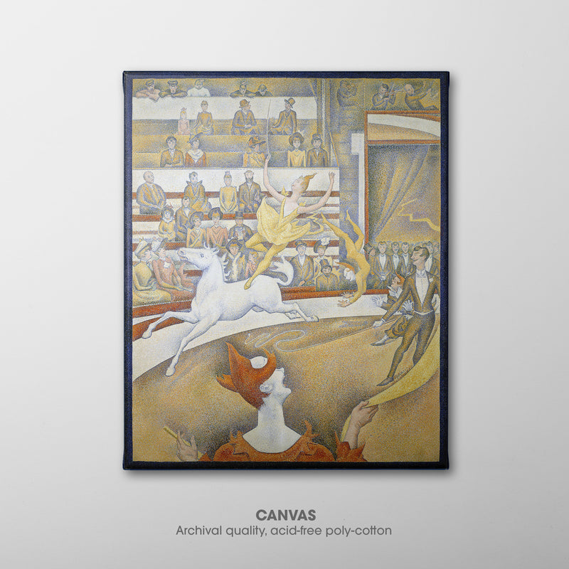 The Circus ☳ Seurat ☰ Canvas