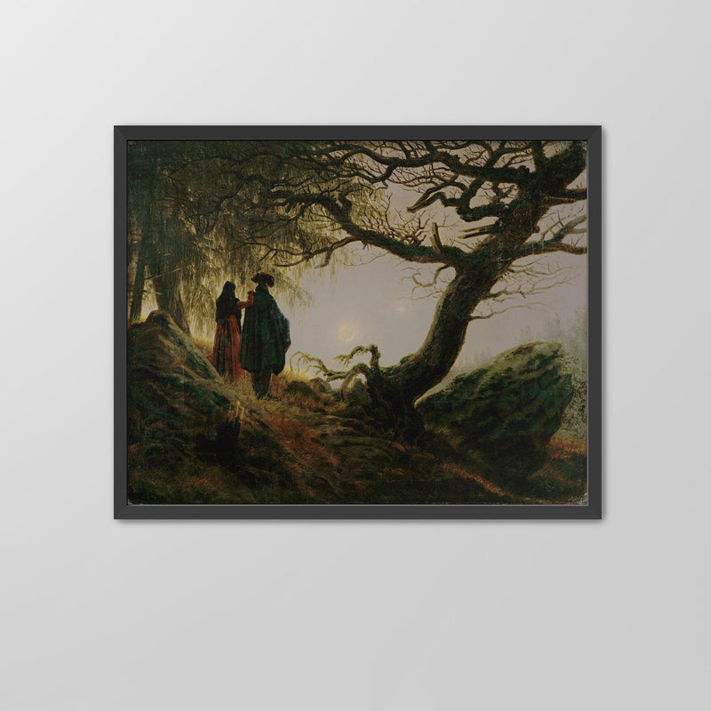 Contemplating the Moon ☰ Friedrich ☲ Art Print