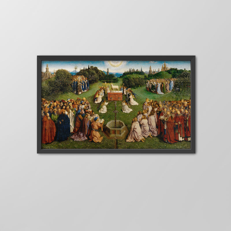 Adoration of the Mystic Lamb ☰ Van Eyck ☲ Art Print