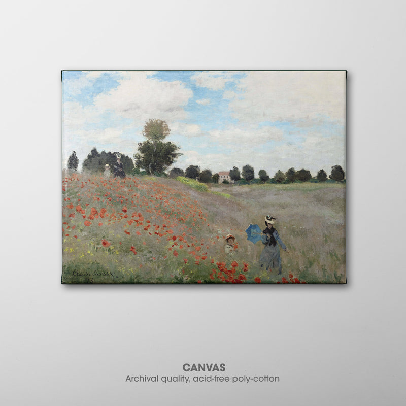 Poppy Field ☷ Monet ☴ Canvas