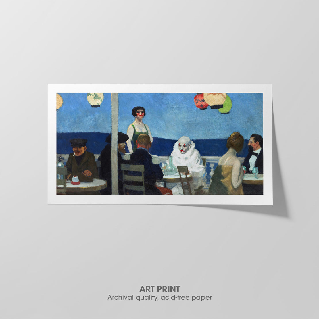 Soir Bleu ☳ Hopper ☵ Art Print