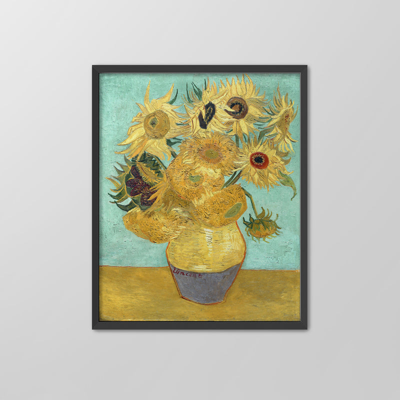 Twelve Sunflowers ☴ Van Gogh ☲ Art Print
