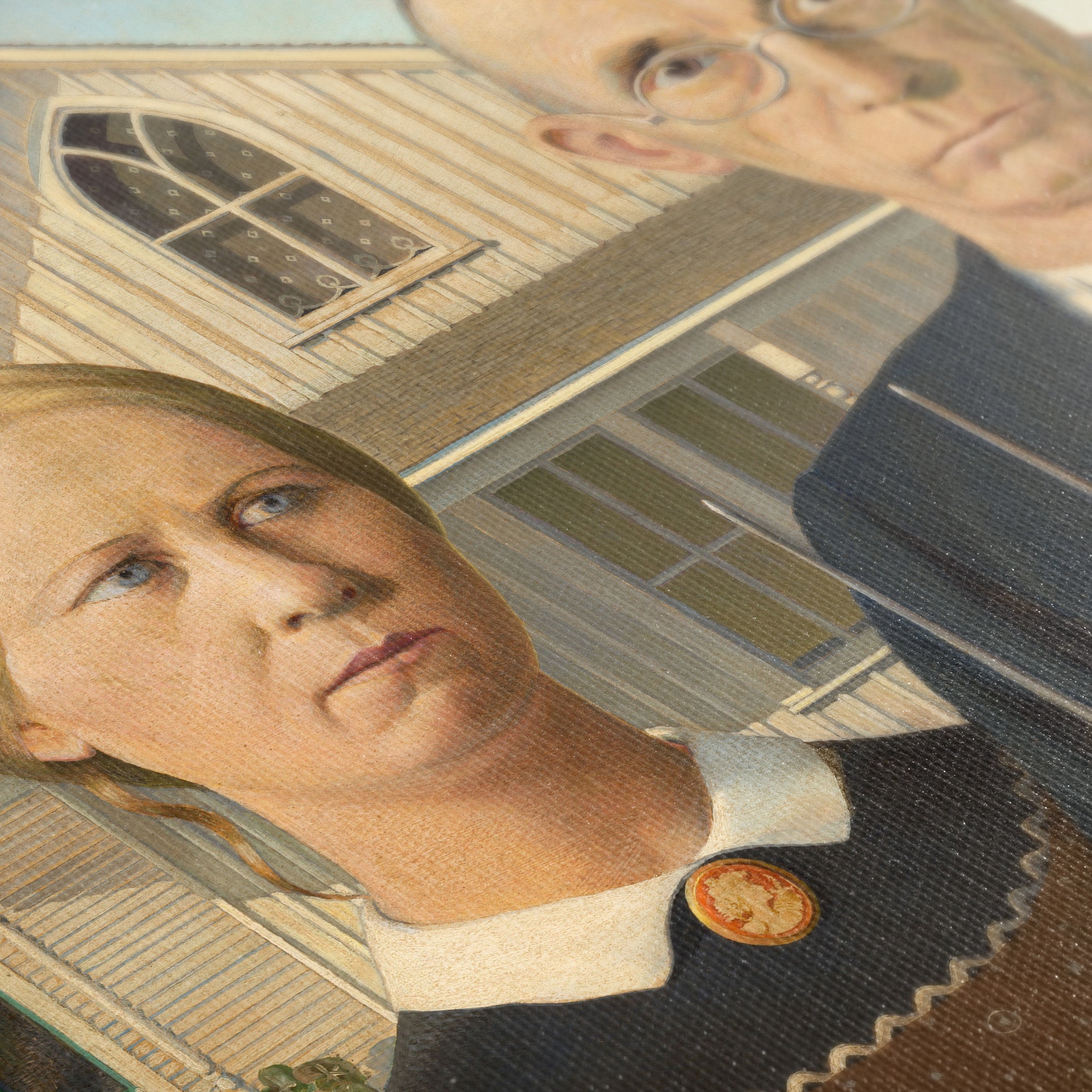 American Gothic ☰ Grant Wood ☷ Canvas