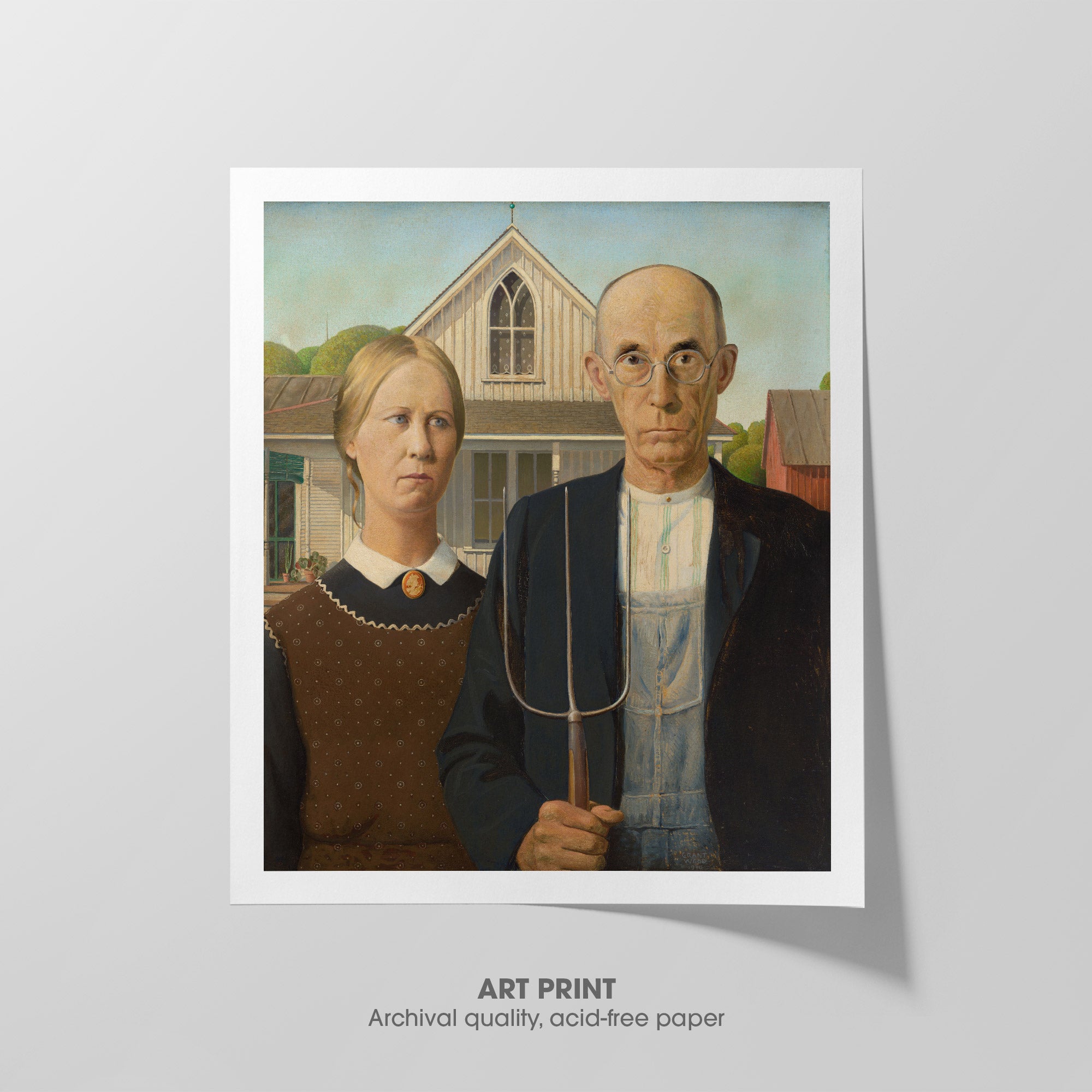 American Gothic ☰ Grant Wood ☷ Art Print