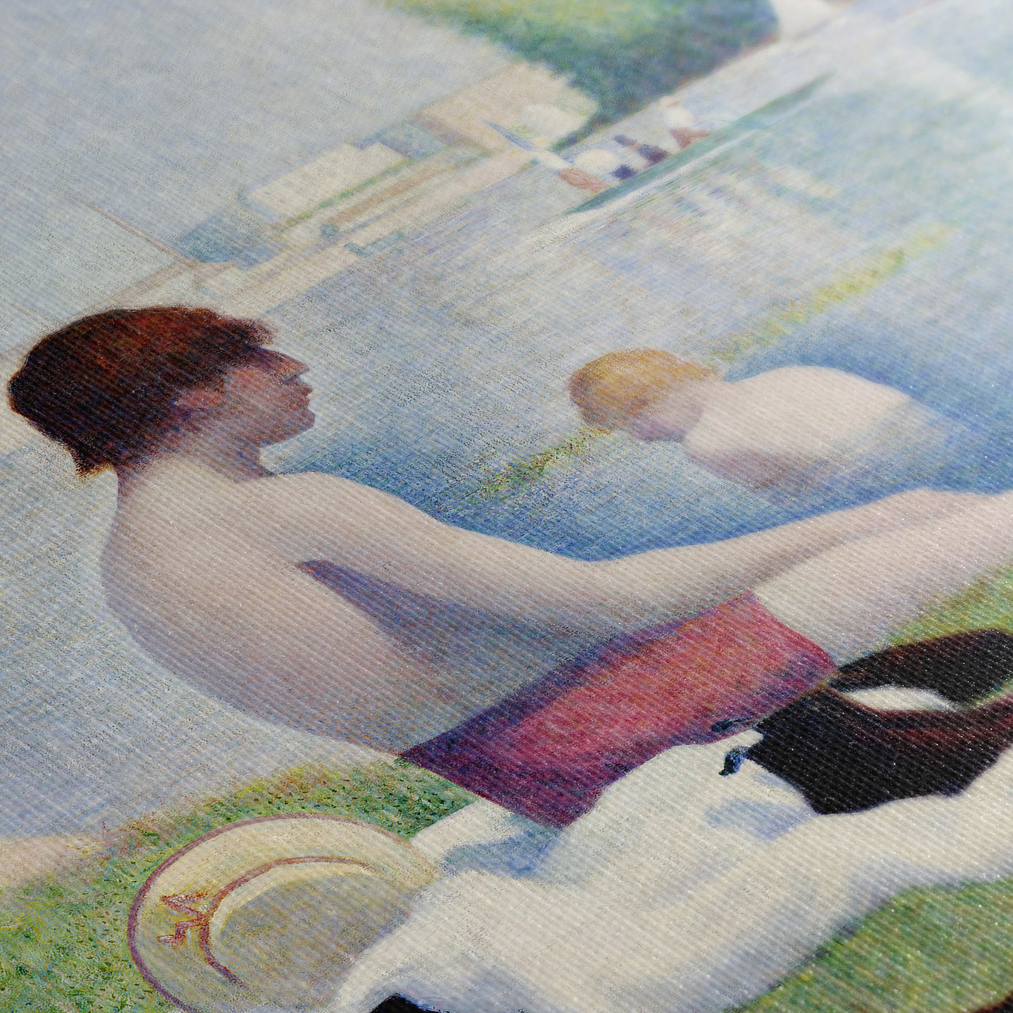 Bathers at Asnières ☷ Seurat ☱ Canvas