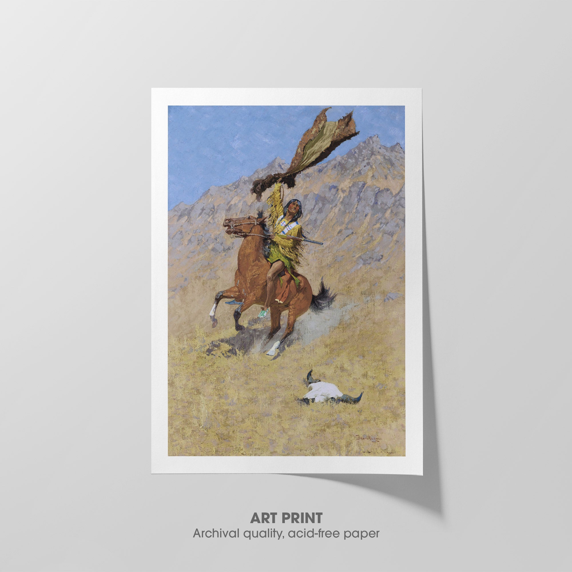 The Buffalo Signal ☴ Remington ☳ Art Print