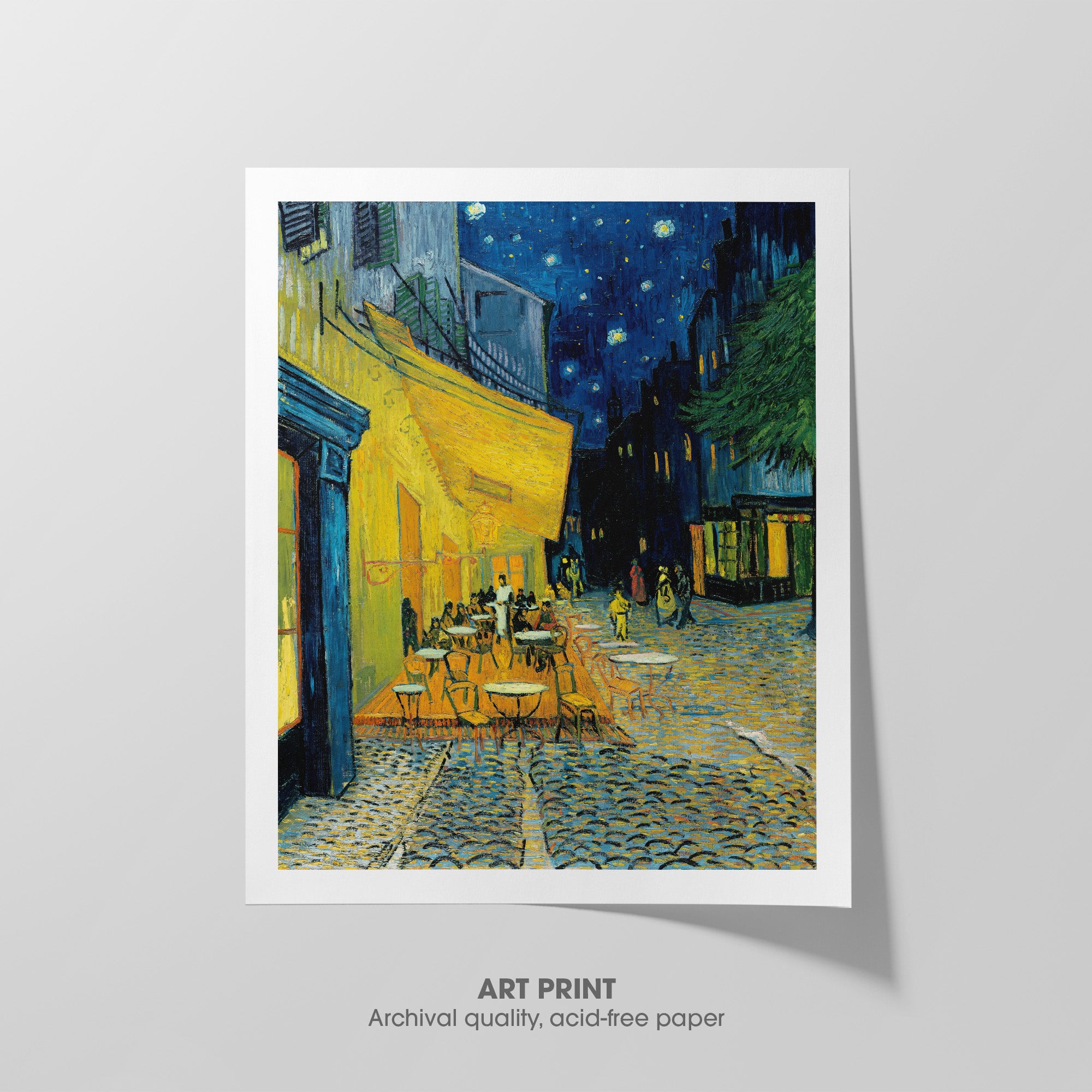 Café Terrace at Night ☷ Van Gogh ☲ Art Print