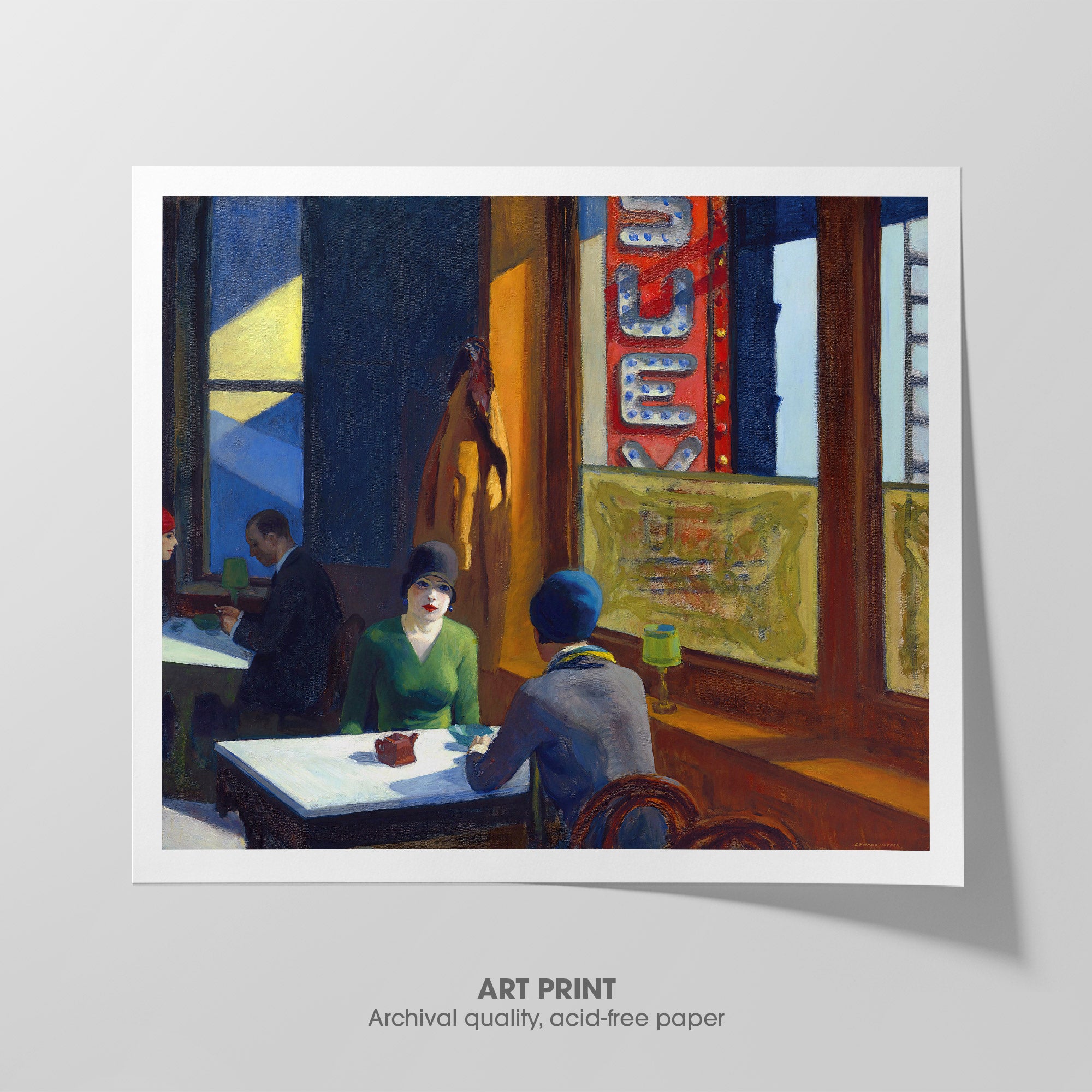 Chop Suey ☶ Hopper ☷ Art Print