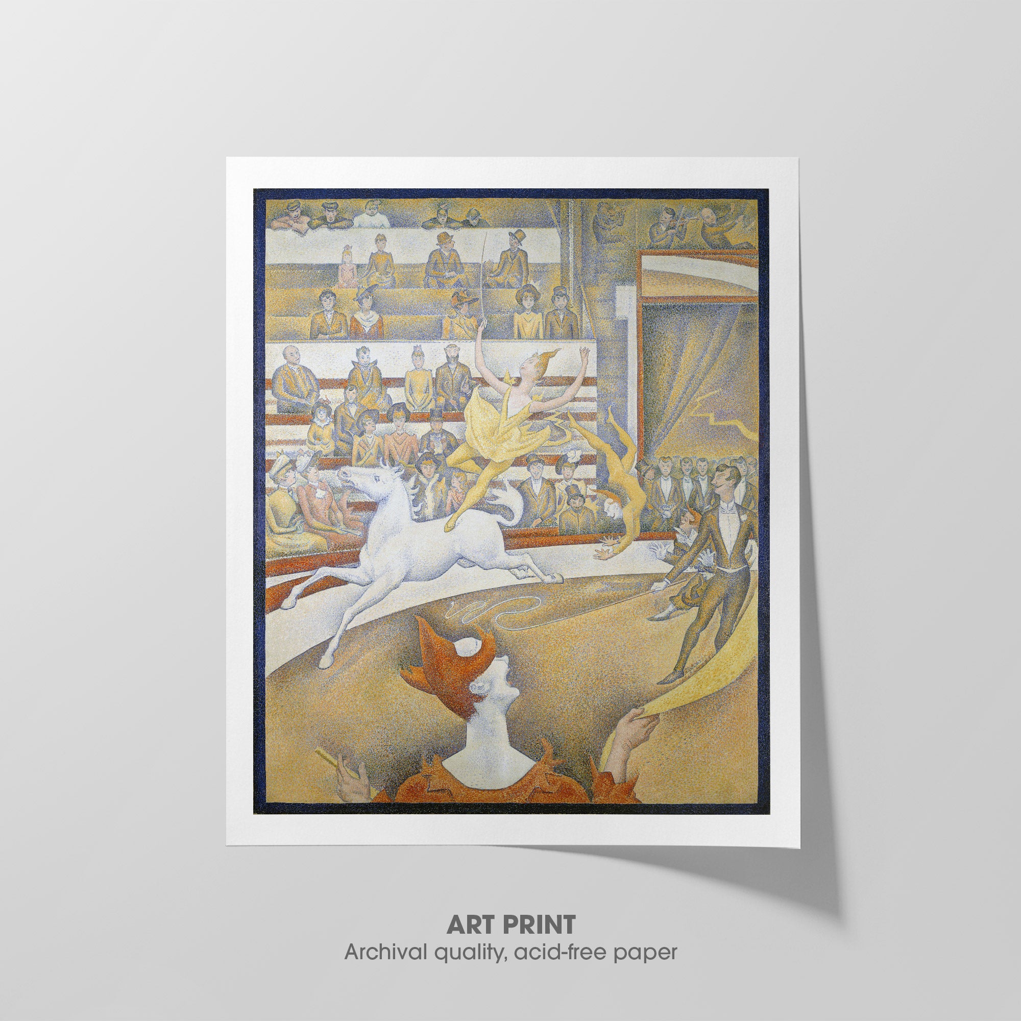 The Circus ☳ Seurat ☰ Art Print