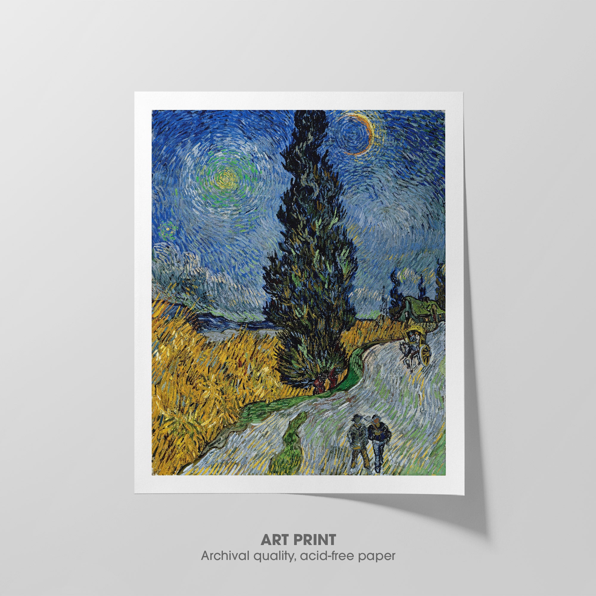 Country Road in Provence ☰ Van Gogh ☲ Art Print