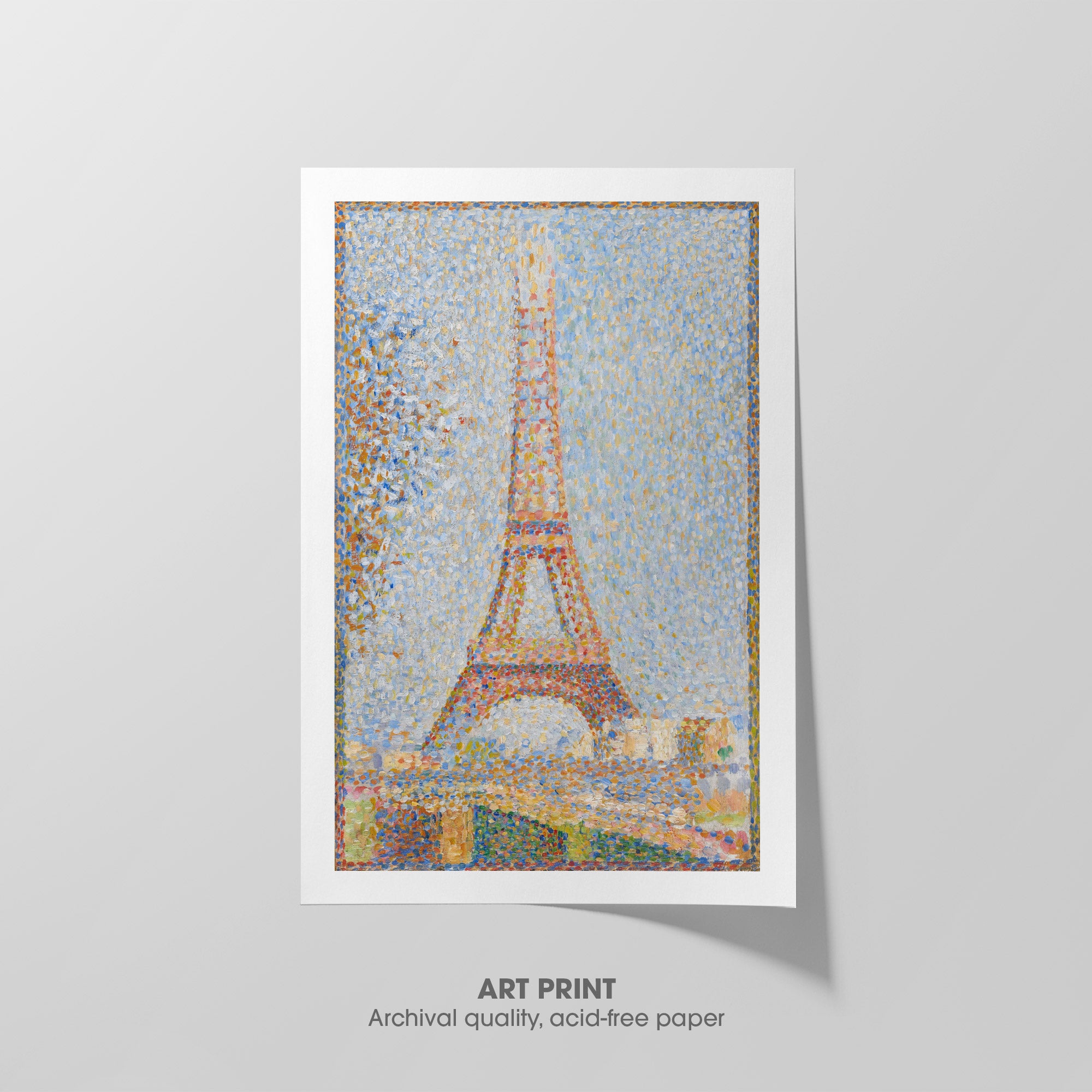 Eiffel Tower ☰ Seurat ☴ Art Print