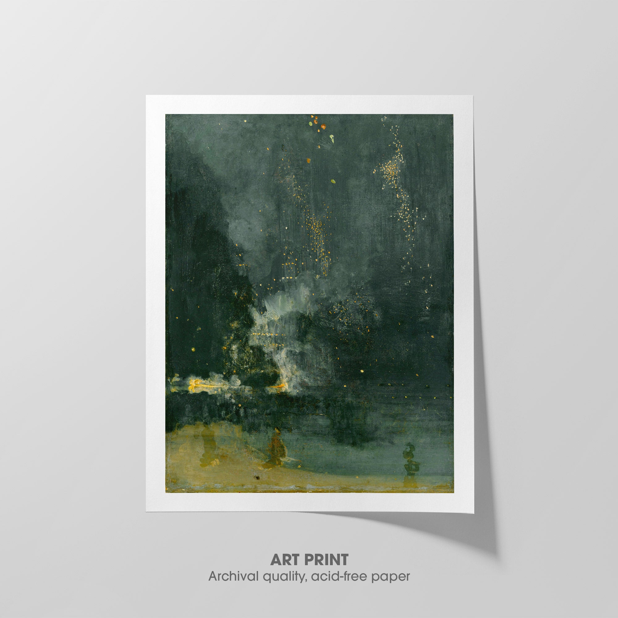 The Falling Rocket ☰ Whistler ☲ Art Print