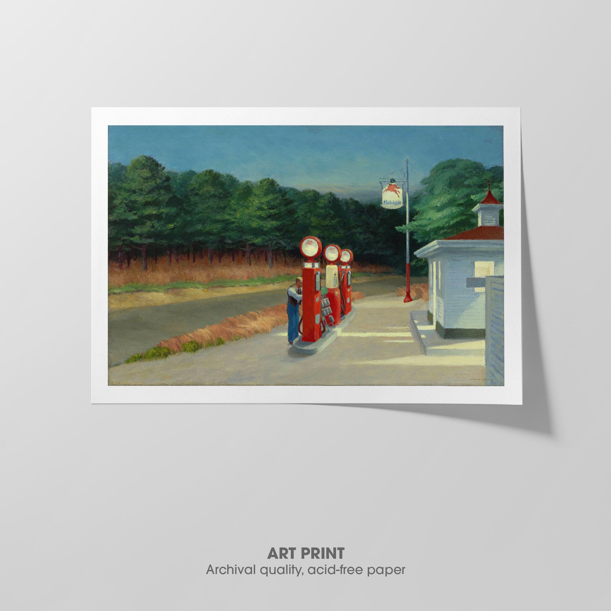 Gas ☲ Hopper ☰ Art Print