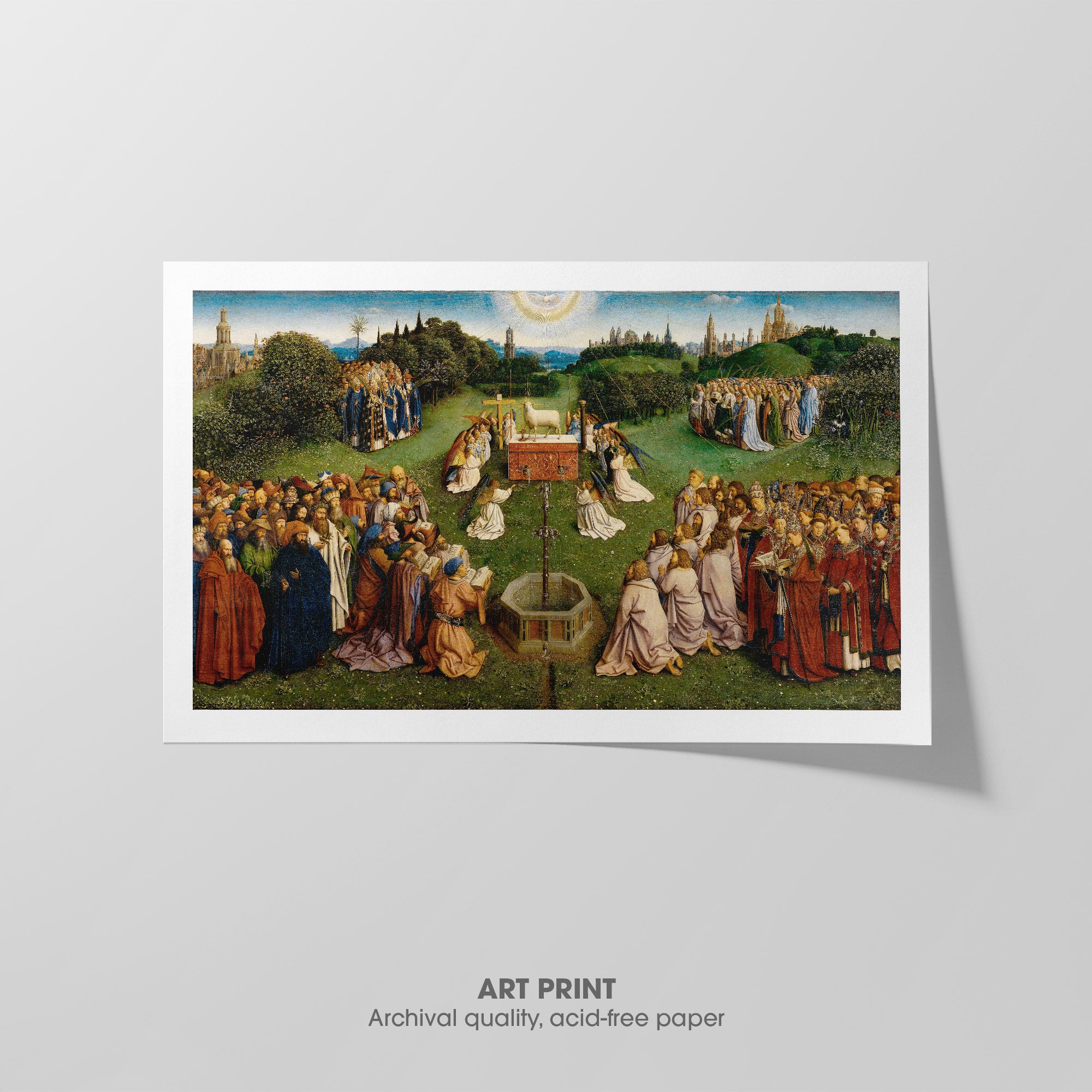 Adoration of the Mystic Lamb ☰ Van Eyck ☲ Art Print