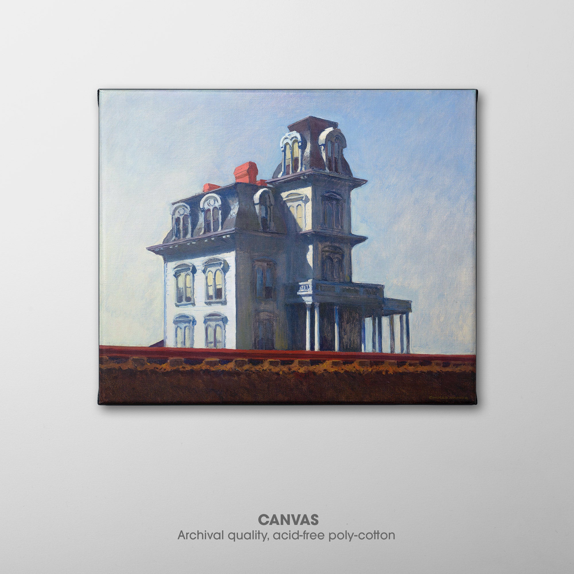 House by the Railroad ☳ Hopper ☶ Canvas