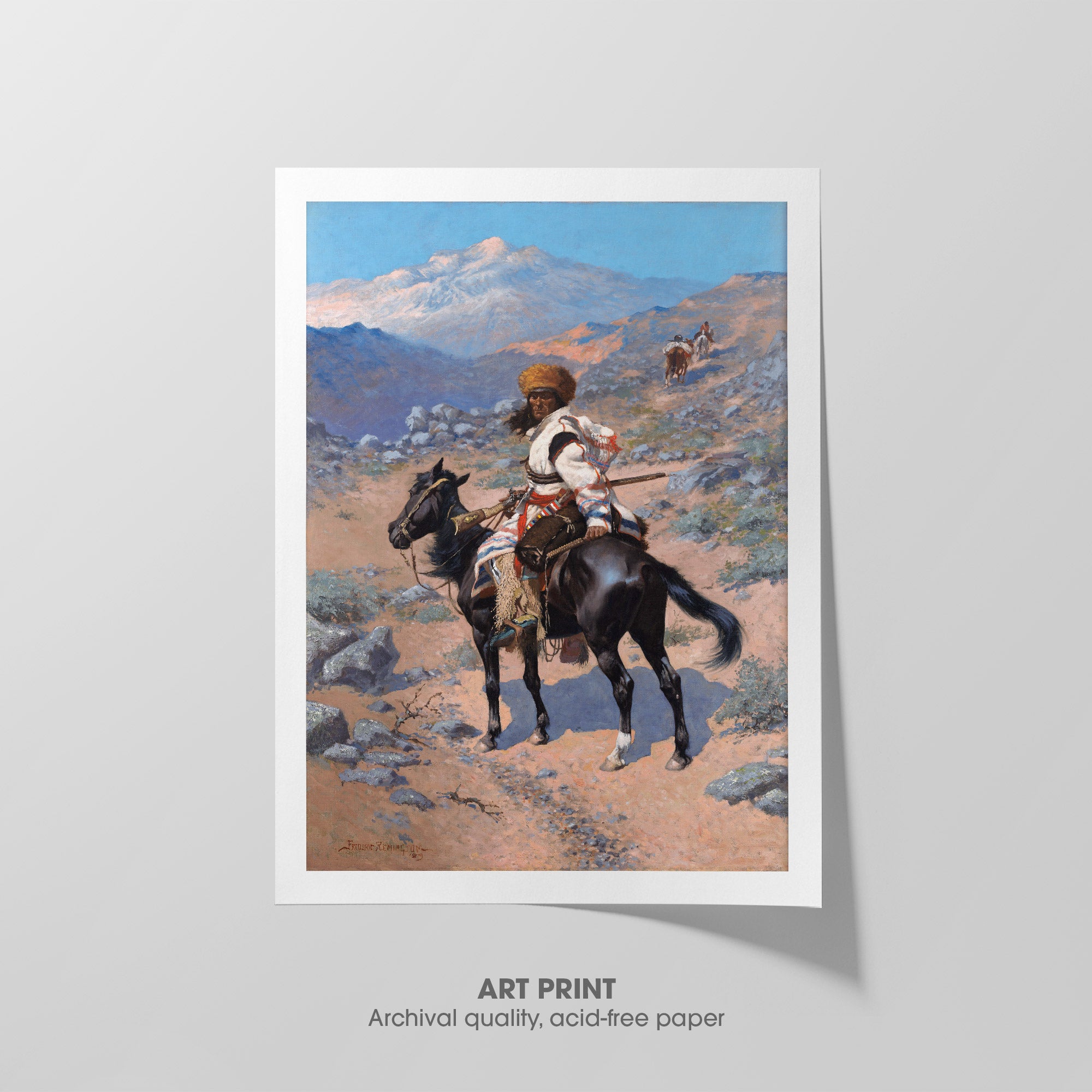 An Indian Trapper ☴ Remington ☶ Art Print