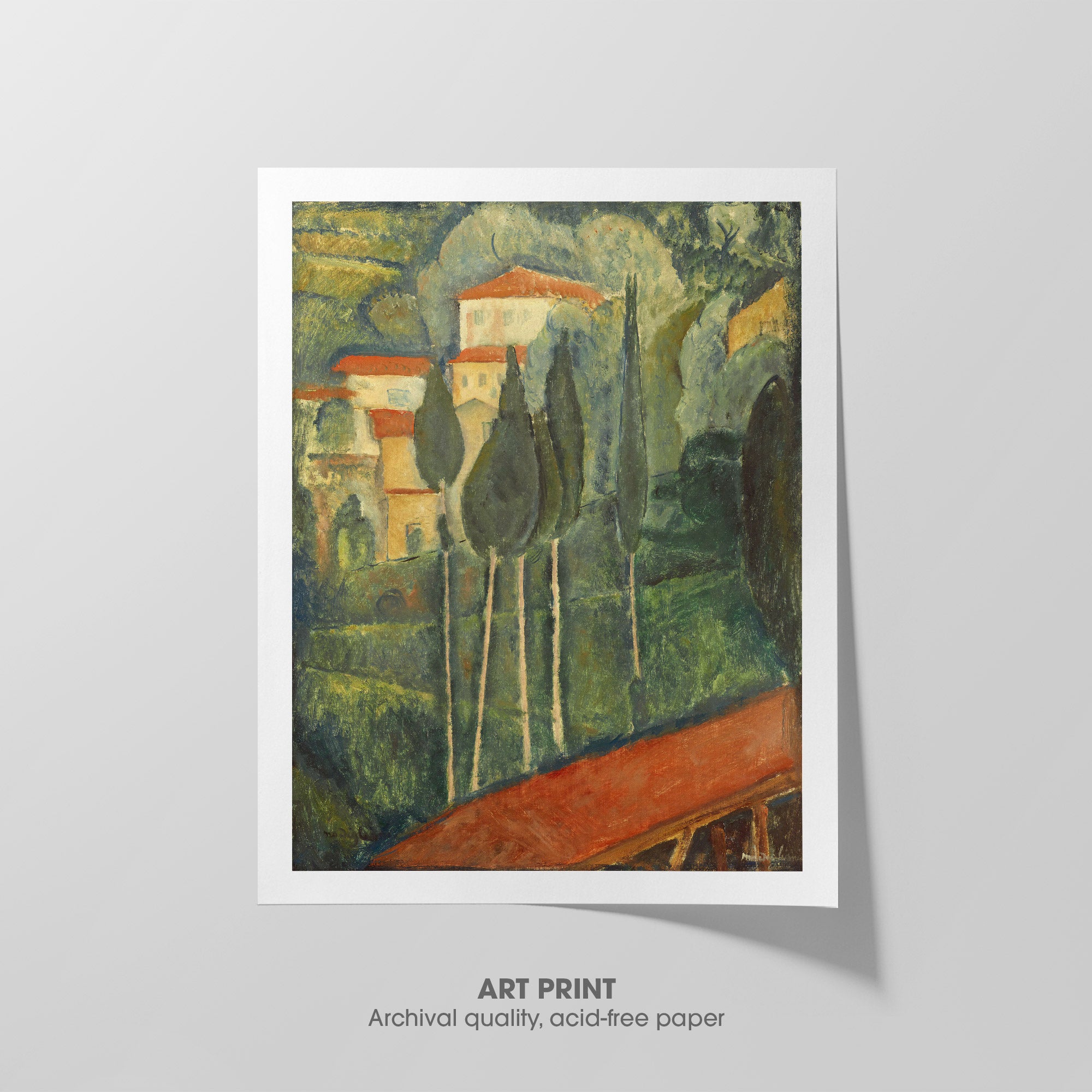 Landscape in the South ☶ Modigliani ☷ Art Print