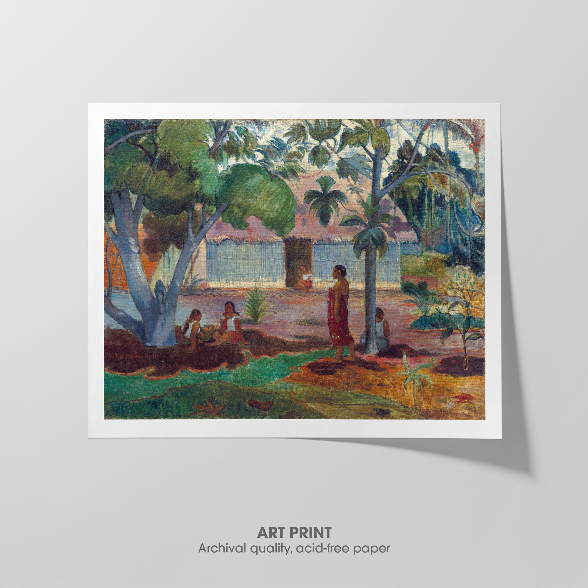 The Large Tree ☲ Gauguin ☴ Art Print