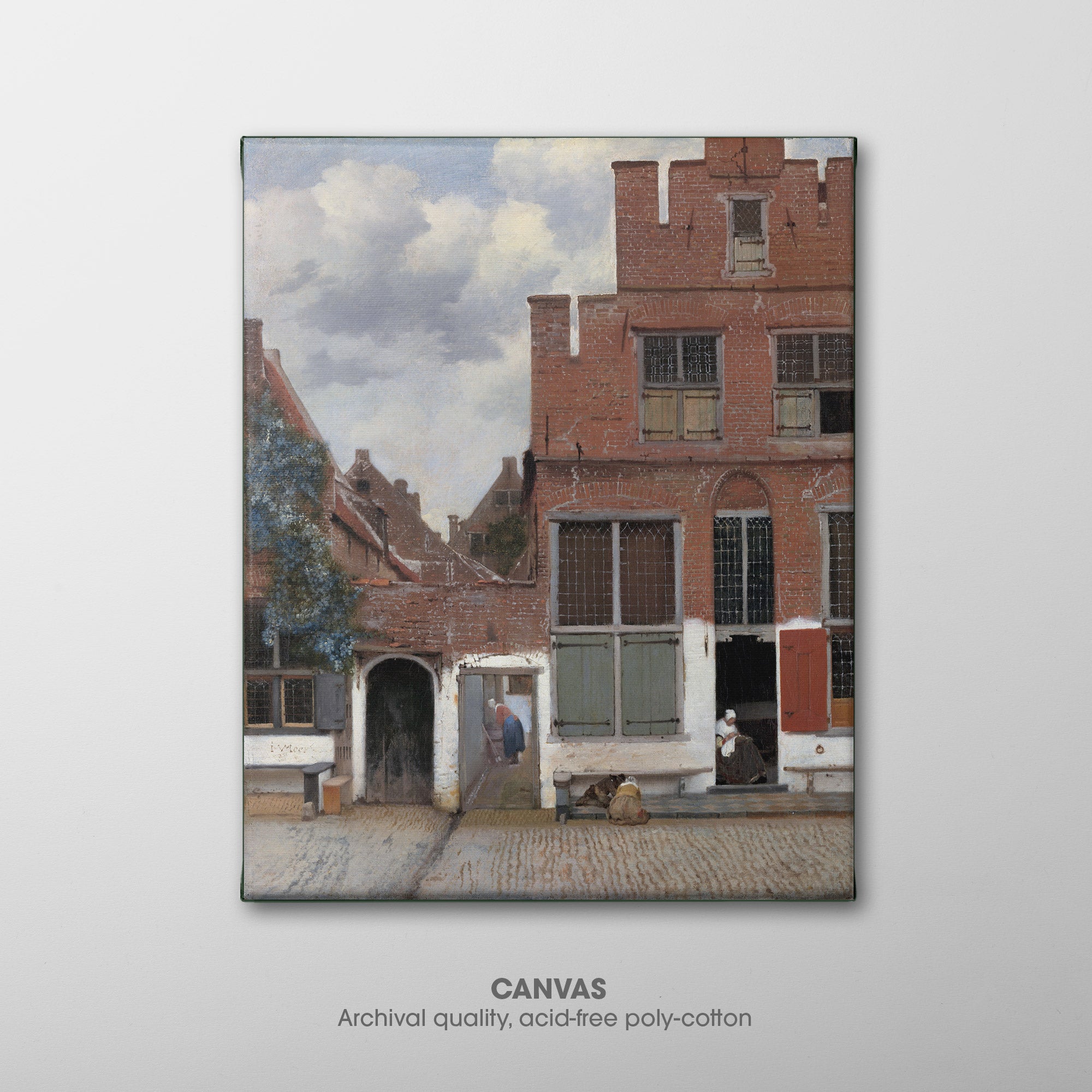 The Little Street ☴ Vermeer ☷ Canvas