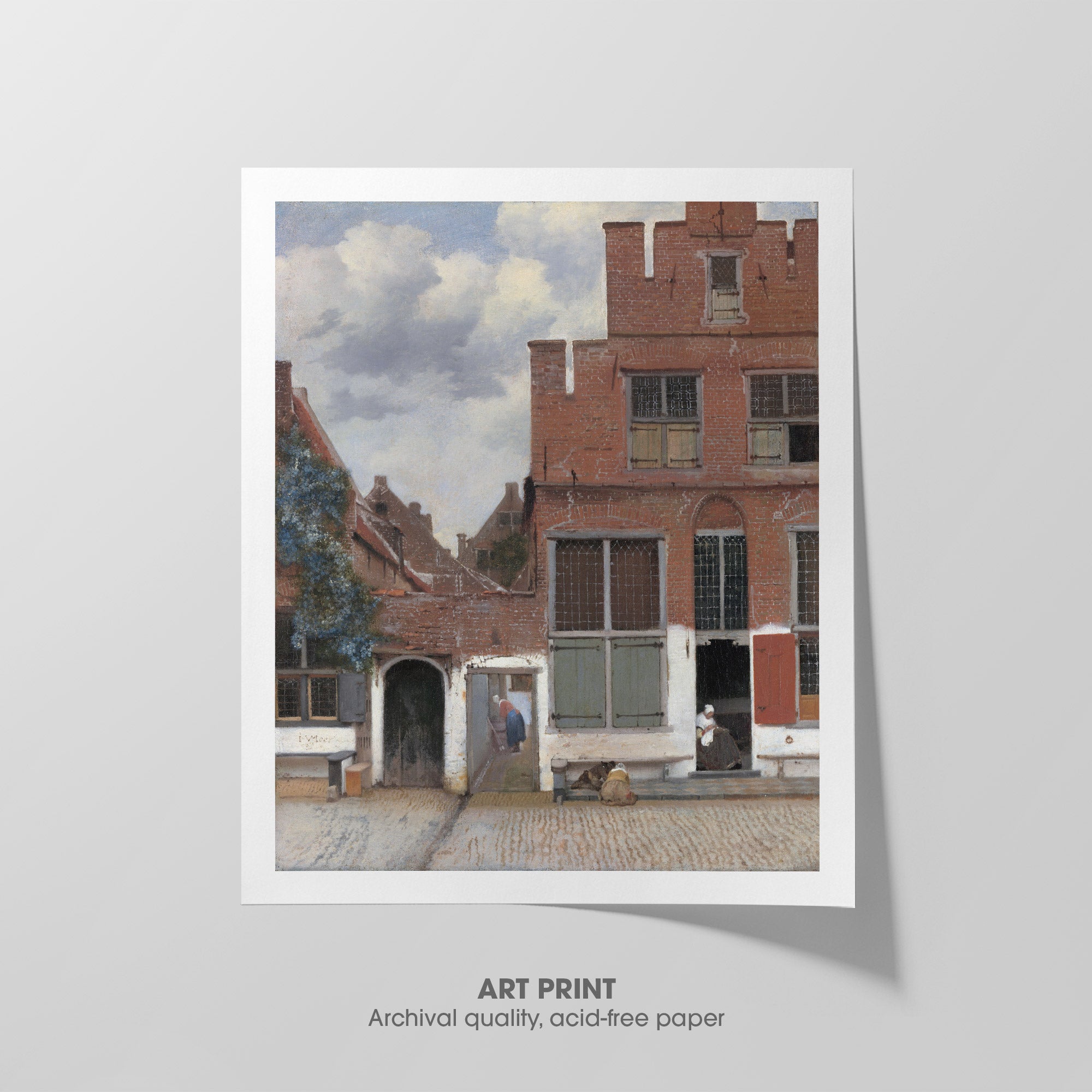 The Little Street ☴ Vermeer ☷ Art Print