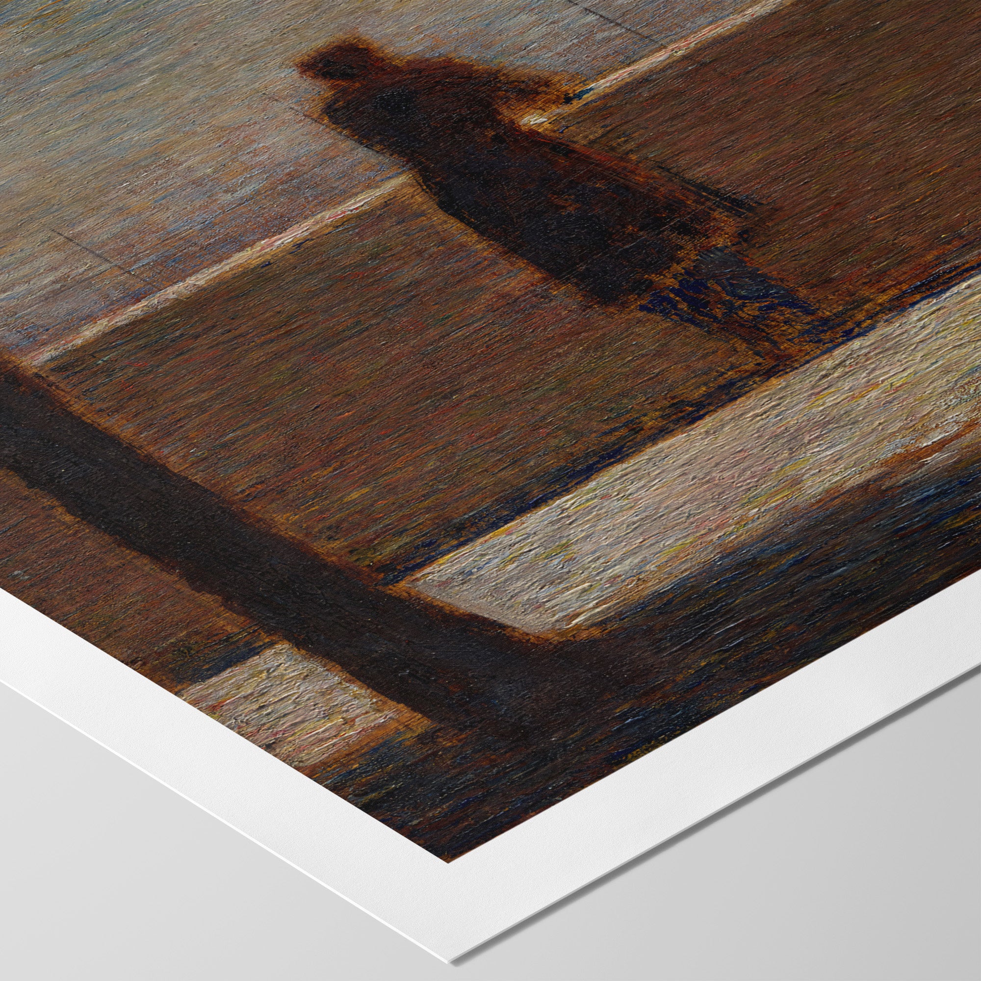 Man Leaning on a Parapet ☲ Seurat ☴ Art Print