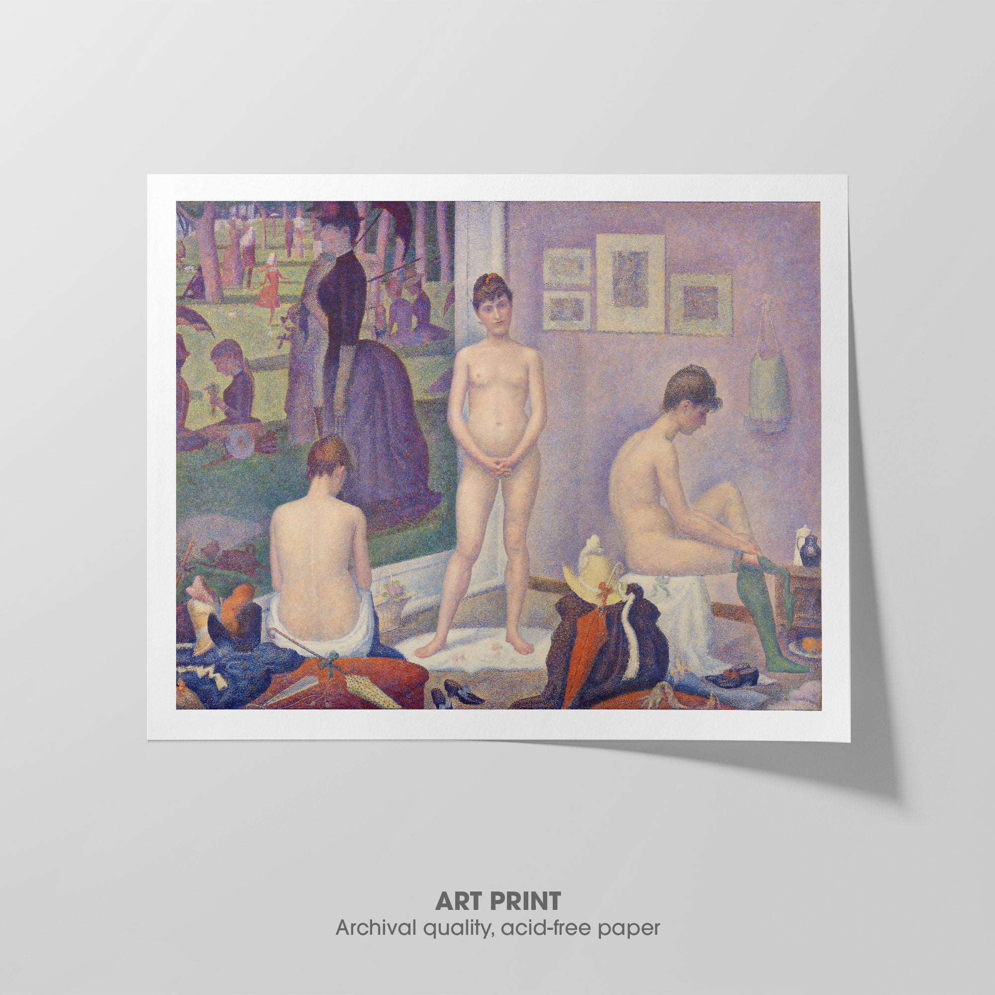 Models ☶ Seurat ☳ Art Print