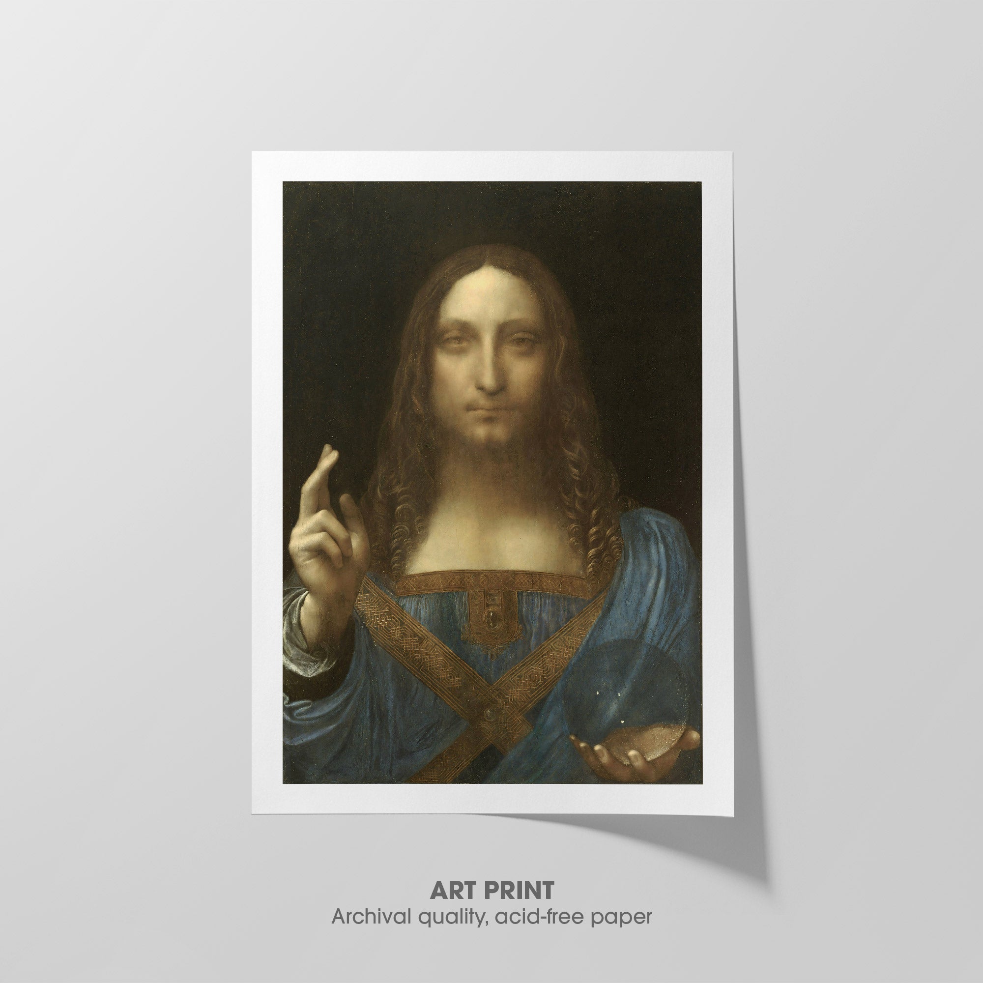 Salvator Mundi ☷ Da Vinci ☰ Art Print