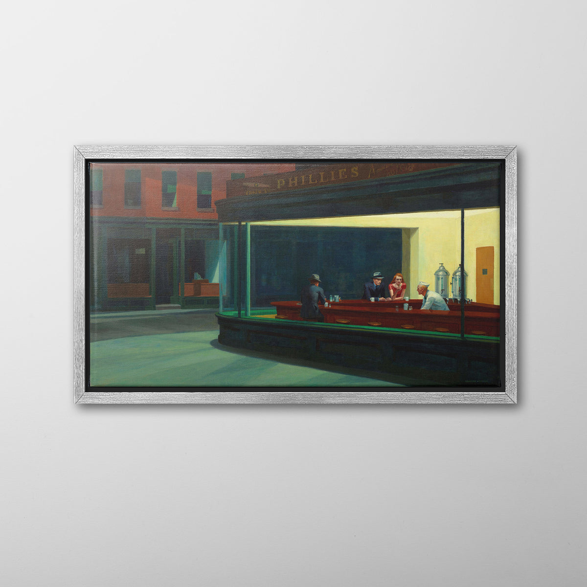 Nighthawks ☷ Hopper ☲ Canvas Print