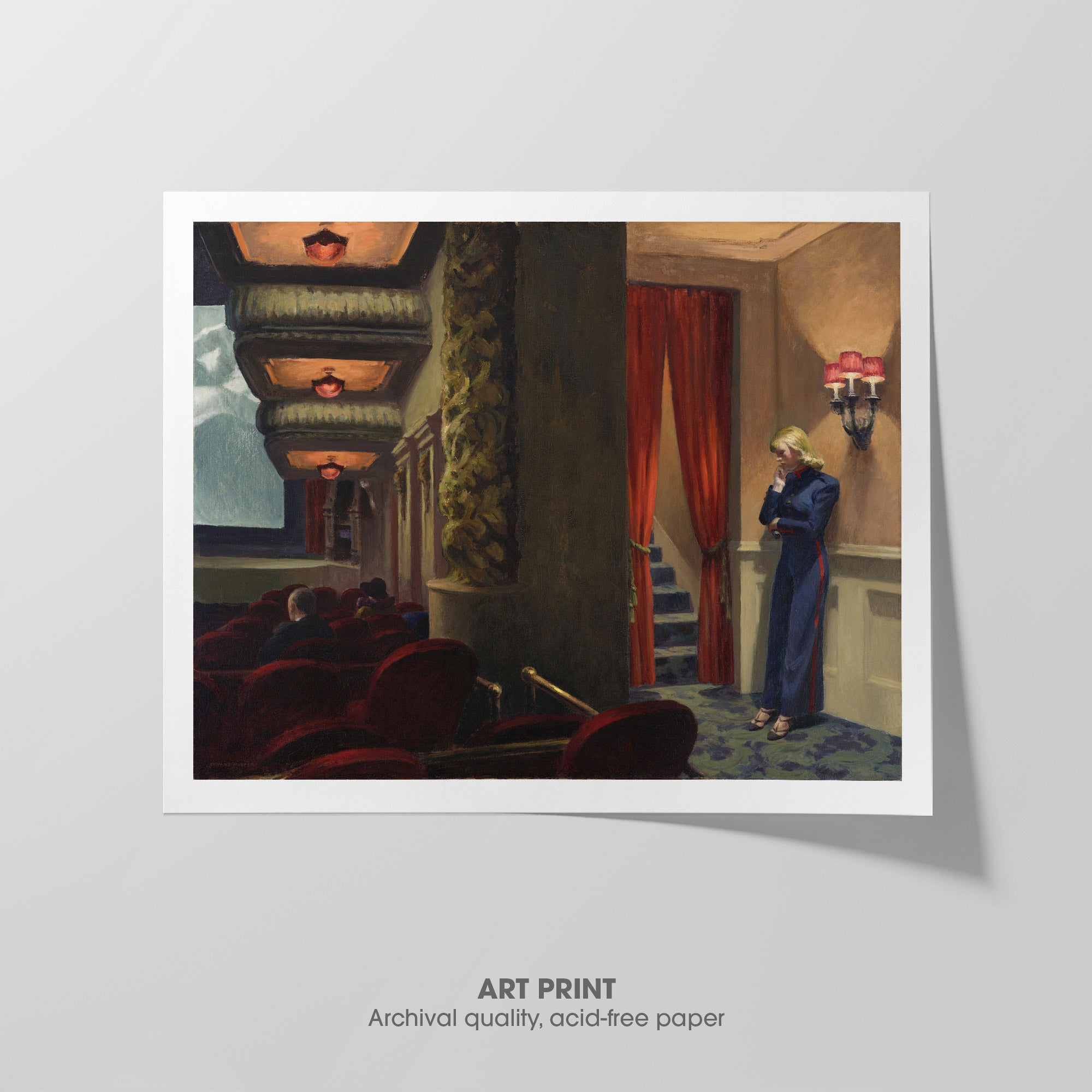 New York Movie ☱ Hopper ☴ Art Print