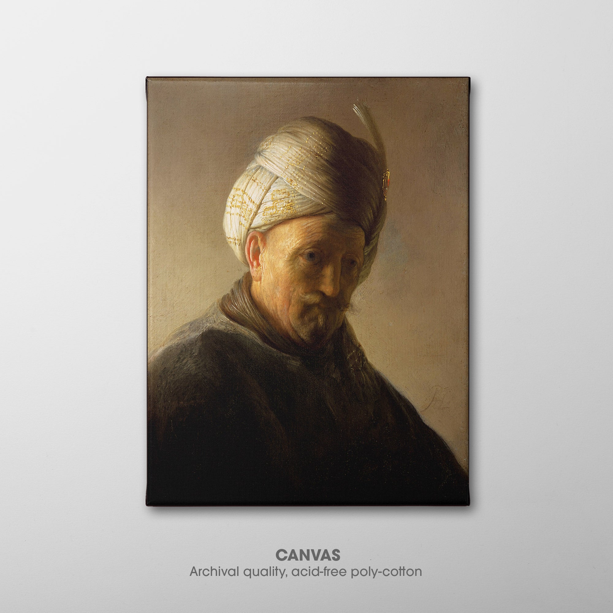 Old Man with Turban ☶ Rembrandt ☶ Canvas