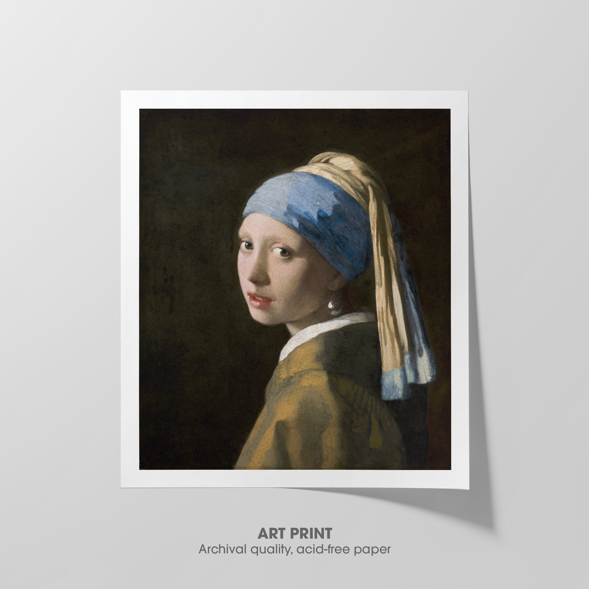 Girl with a Pearl Earring ☶ Vermeer ☴ Art Print