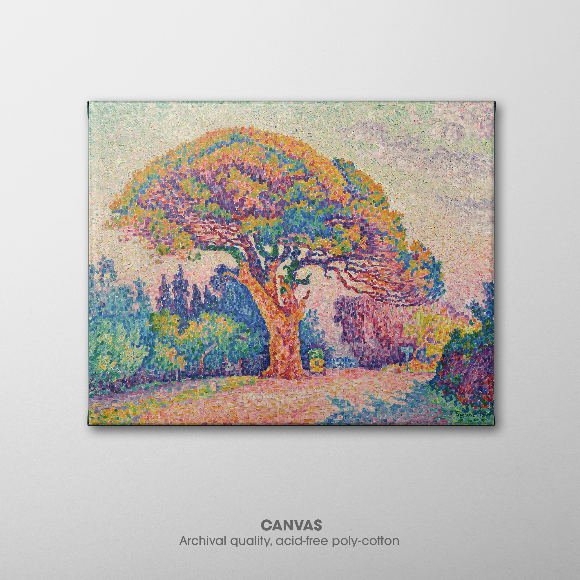 The Pine Tree at Saint Tropez ☲ Signac ☷ Canvas