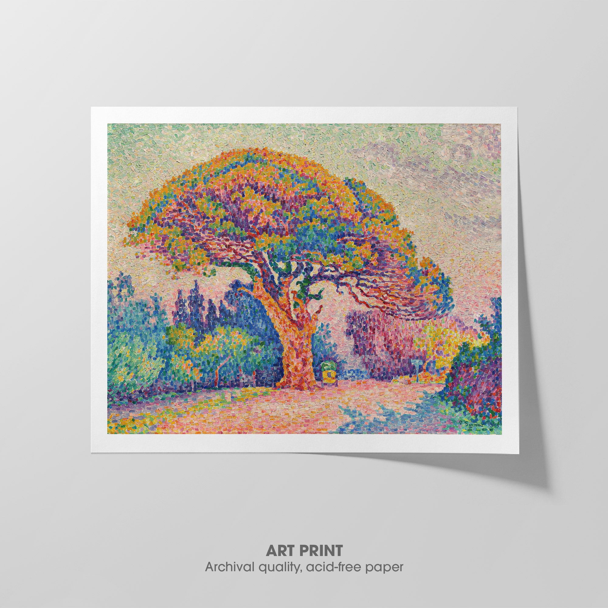 The Pine Tree at Saint Tropez ☲ Signac ☷ Art Print