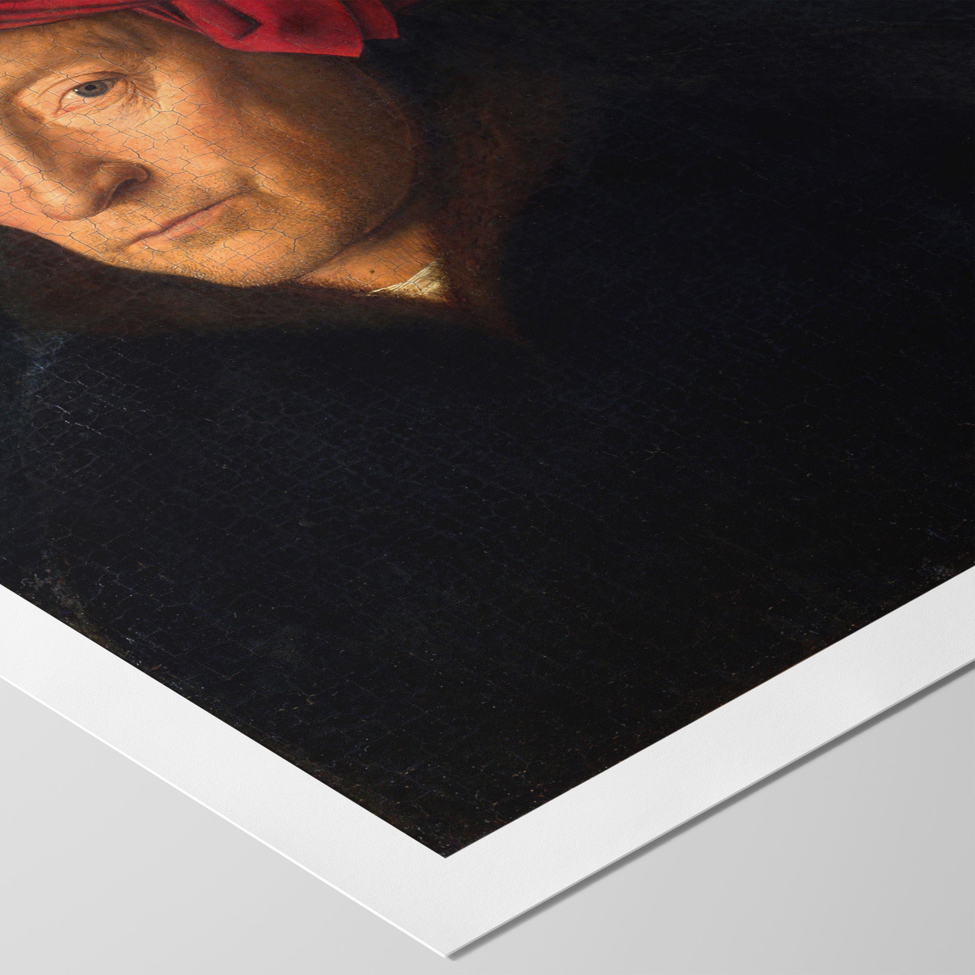 Man in a Red Turban ☶ Van Eyck ☲ Art Print