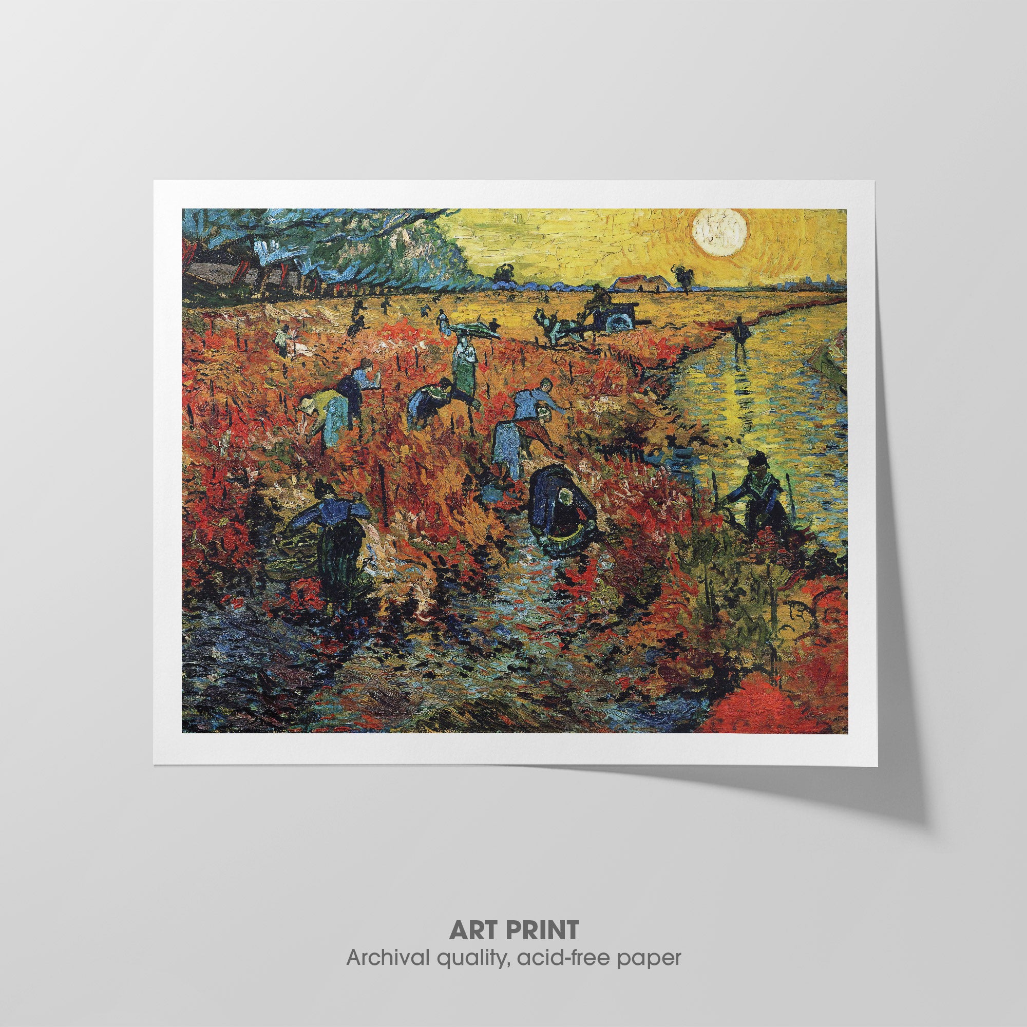 The Red Vineyard ☲ Van Gogh ☷ Art Print