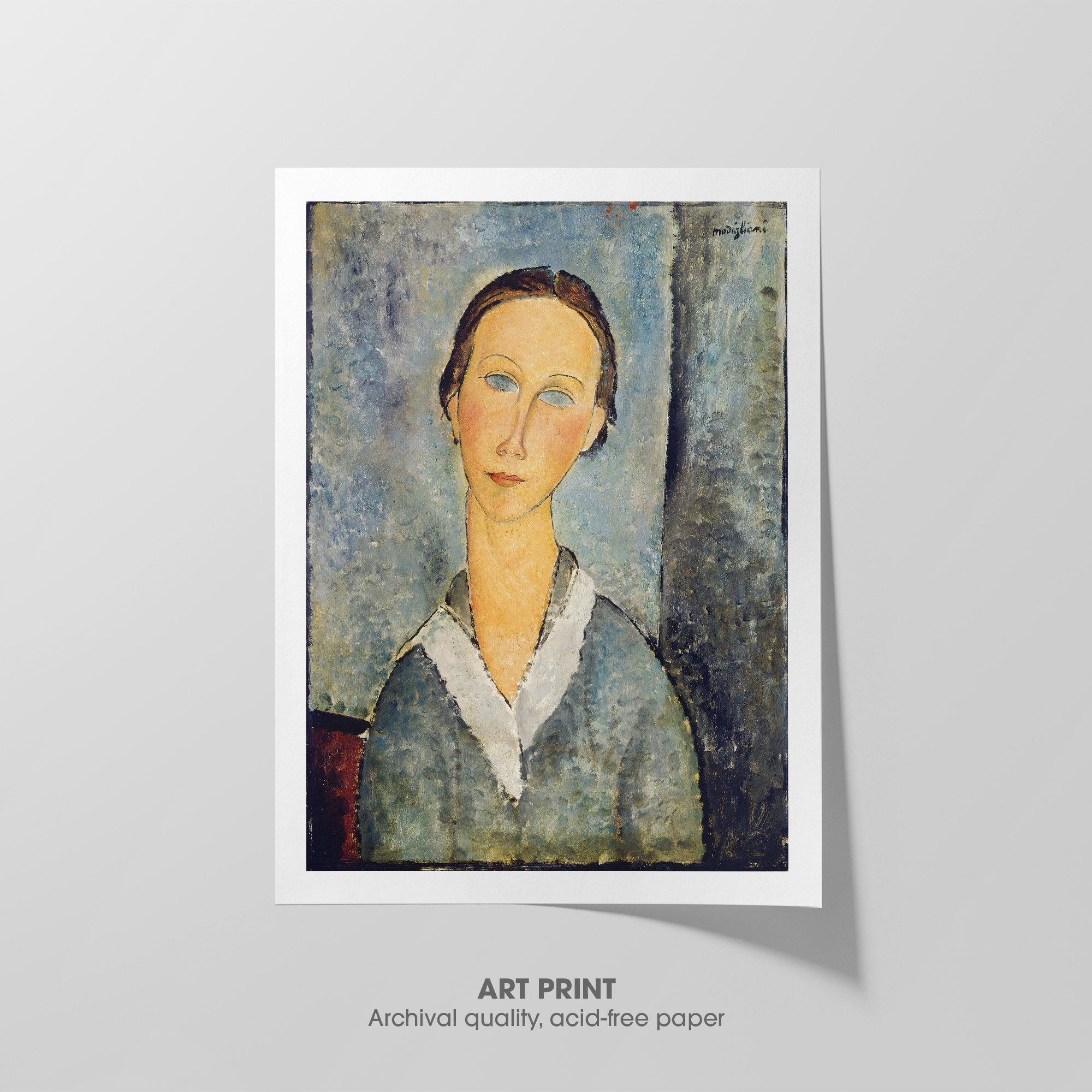 Girl in a Sailor's Blouse ☴ Modigliani ☲ Art Print