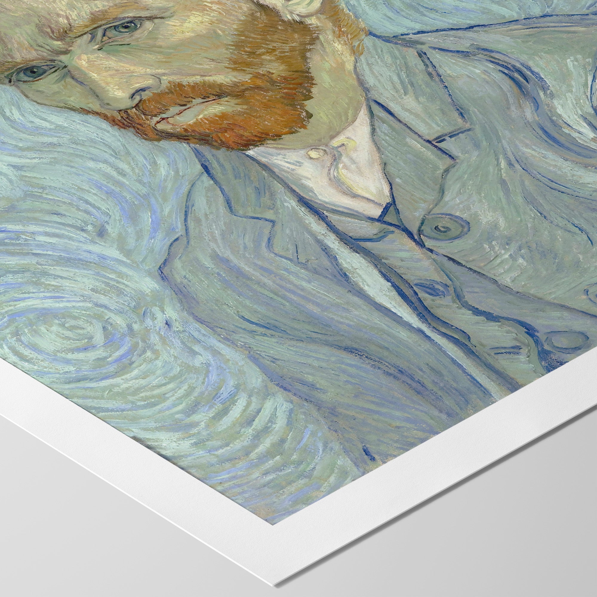 Self-Portrait (Blue) ☶ Van Gogh ☴ Art Print