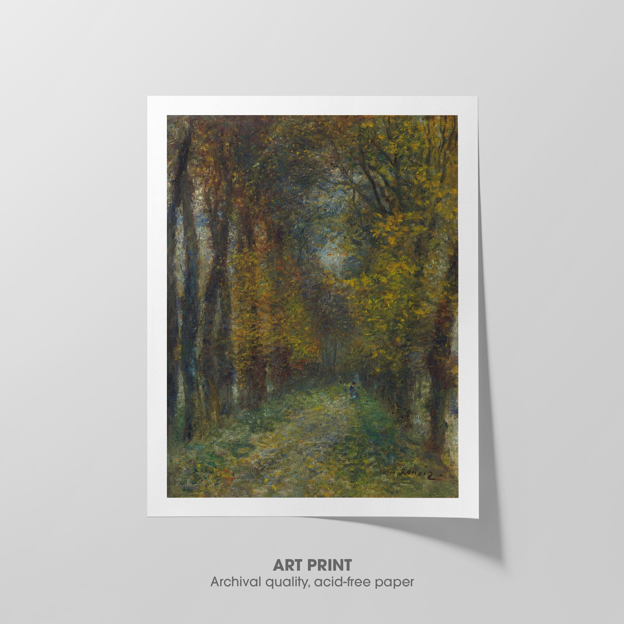 Shaded Path ☷ Renoir ☶ Art Print