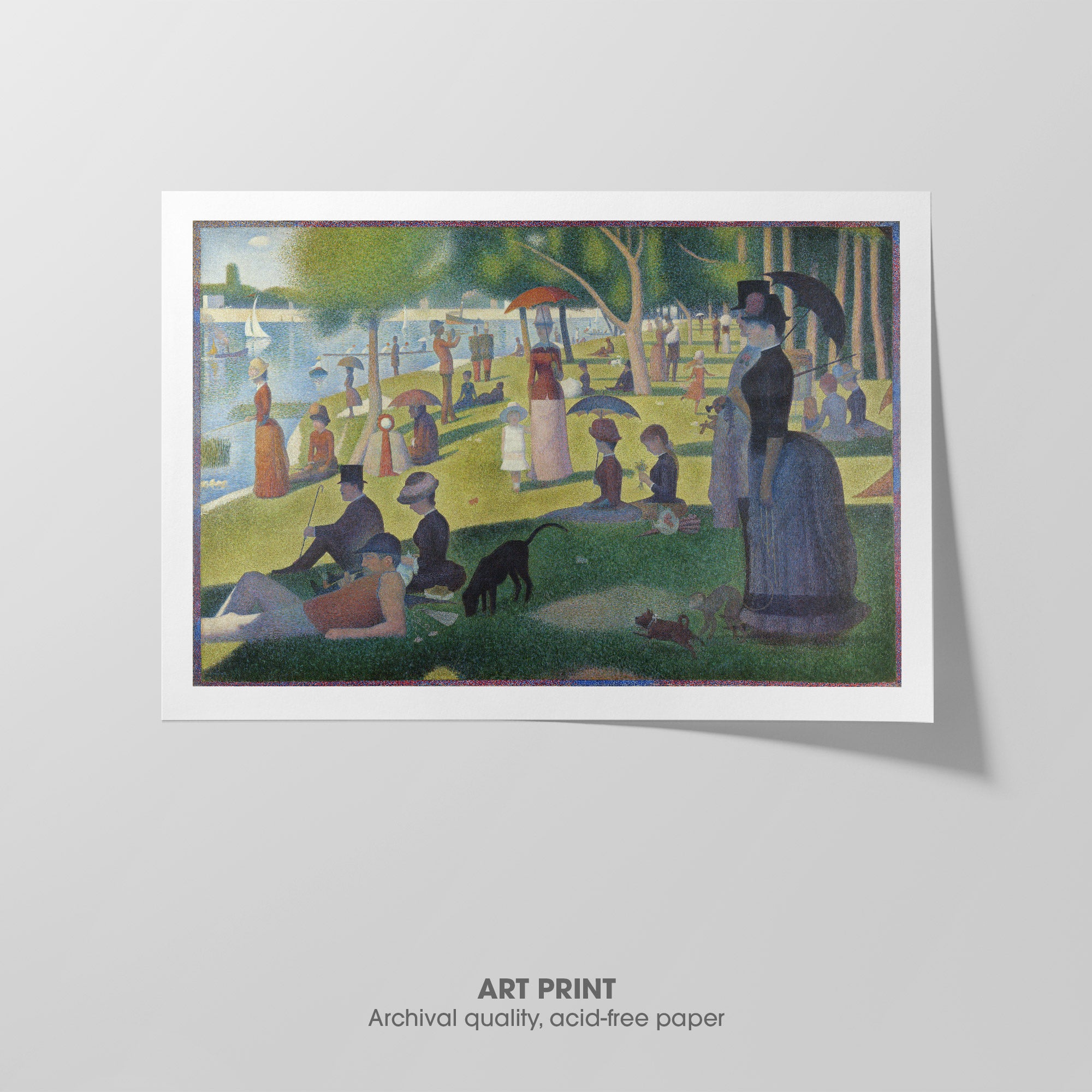 Sunday Afternoon ☷ Seurat ☵ Art Print