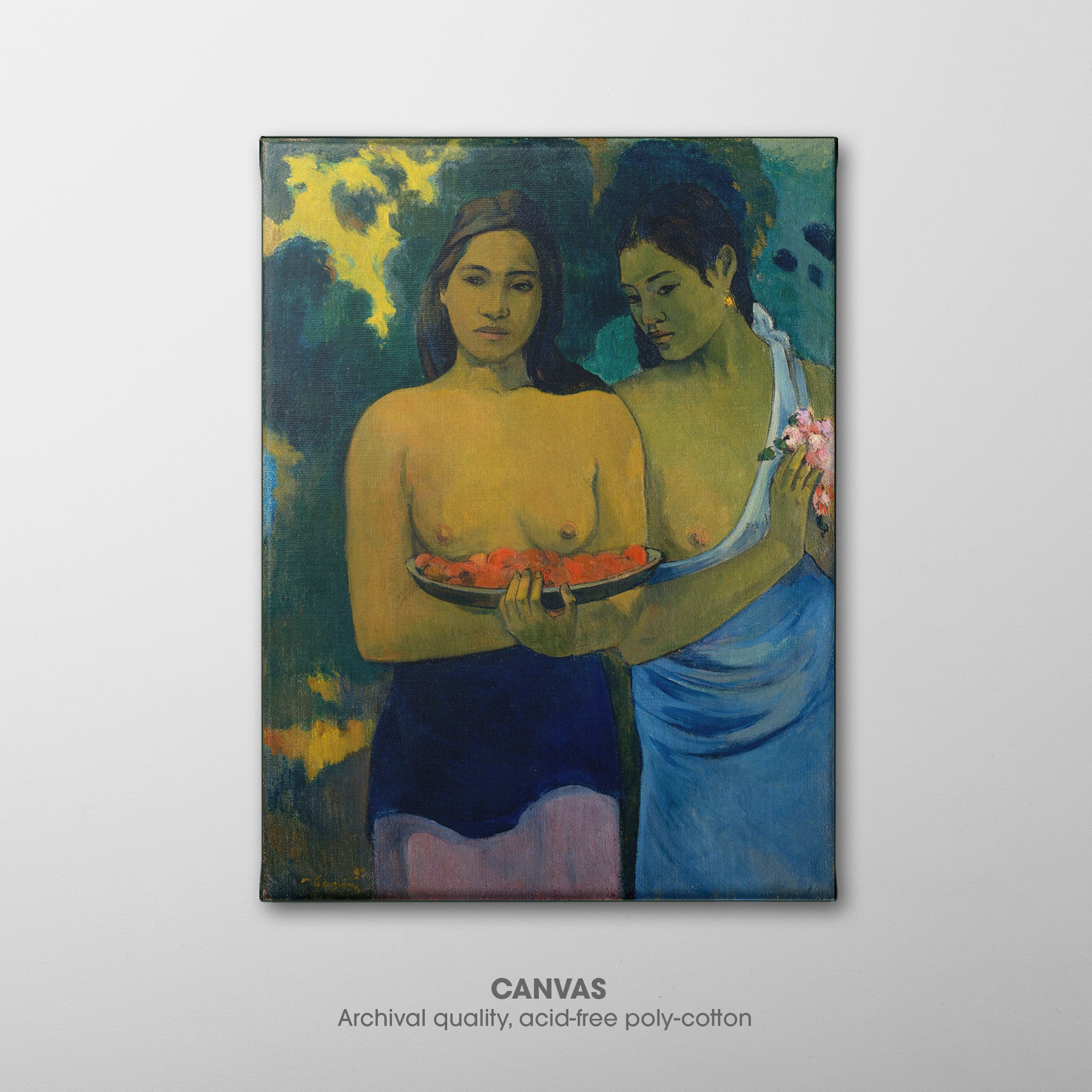 Two Tahitian Women ☷ Gauguin ☲ Canvas