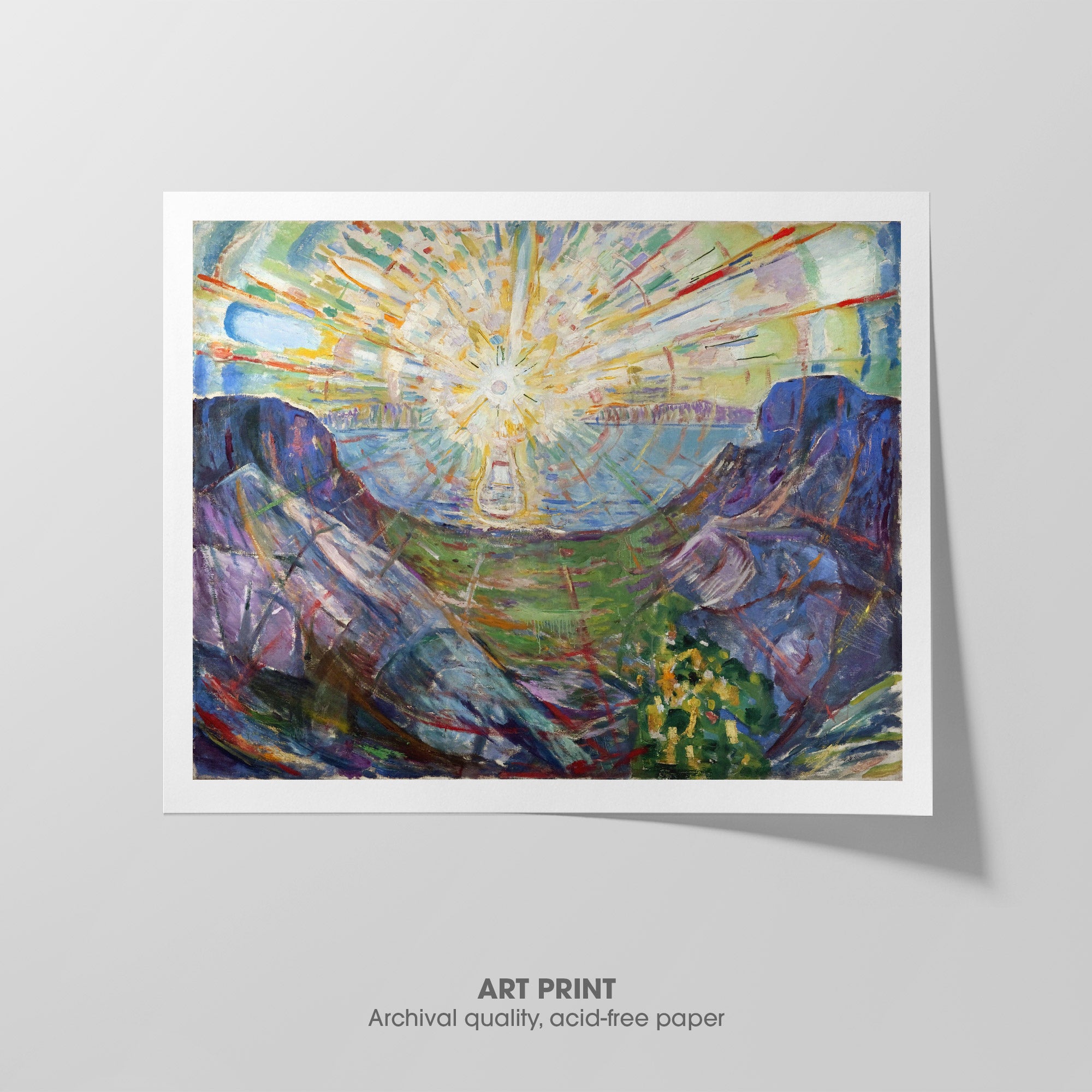 The Sun ☰ Munch ☲ Art Print