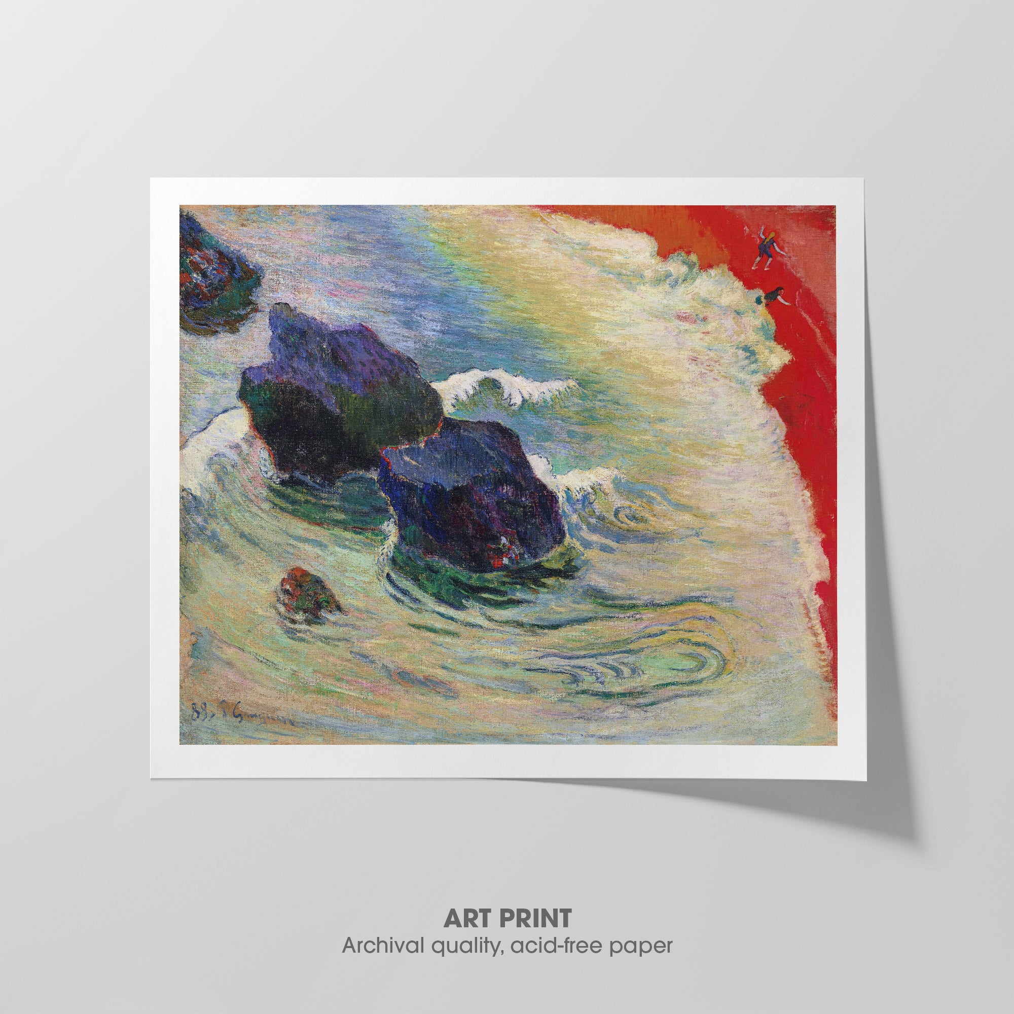 The Wave ☳ Gauguin ☵ Art Print