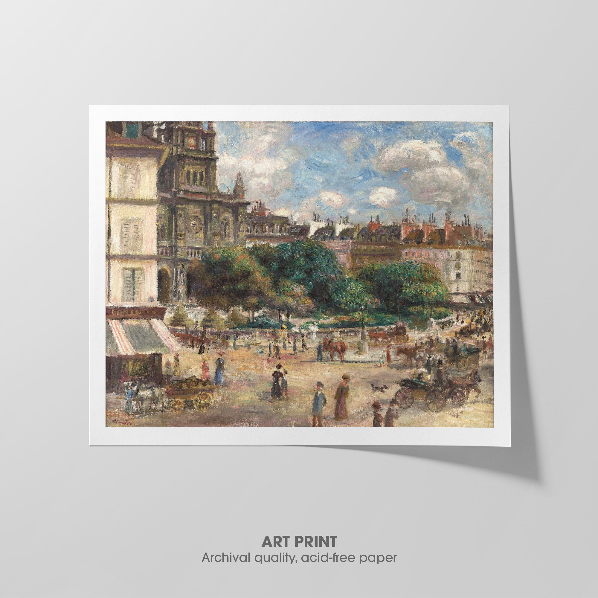 Place de la Trinité ☱ Renoir ☵ Art Print