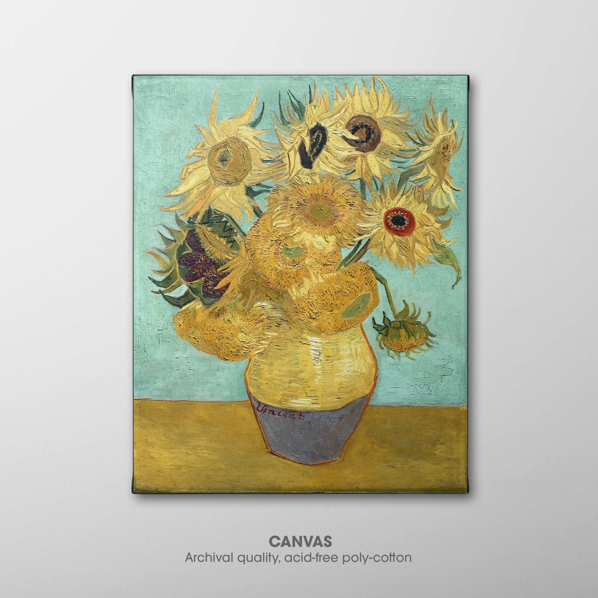 Twelve Sunflowers ☴ Van Gogh ☲ Canvas