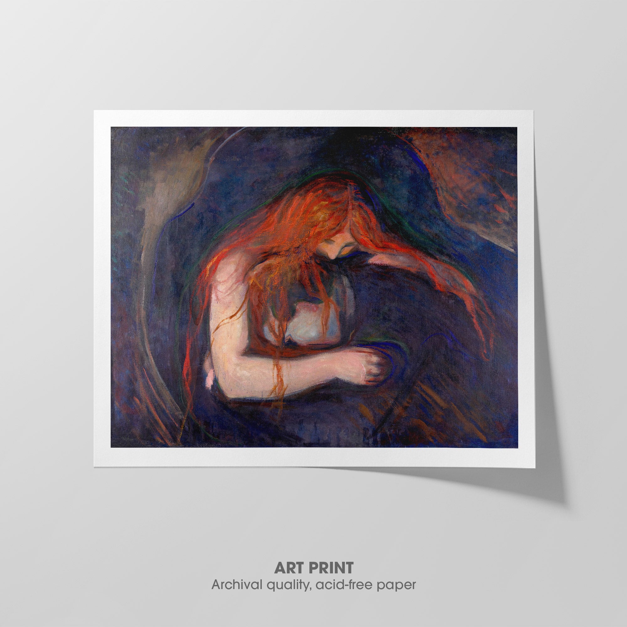 Love and Pain ☲ Munch ☵ Art Print