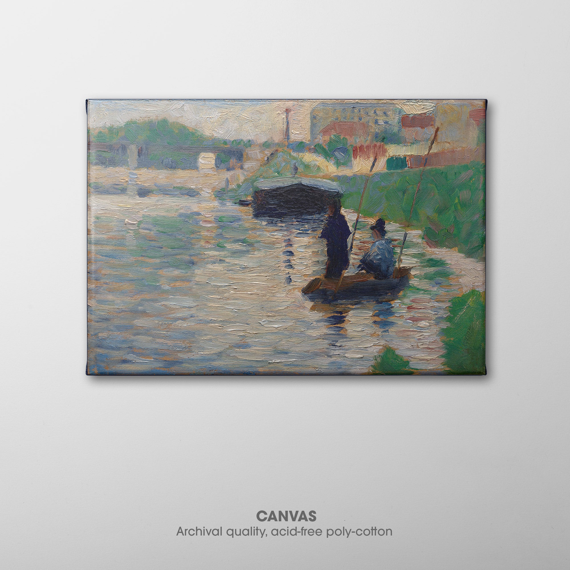 View of the Seine ☱ Seurat ☵ Canvas