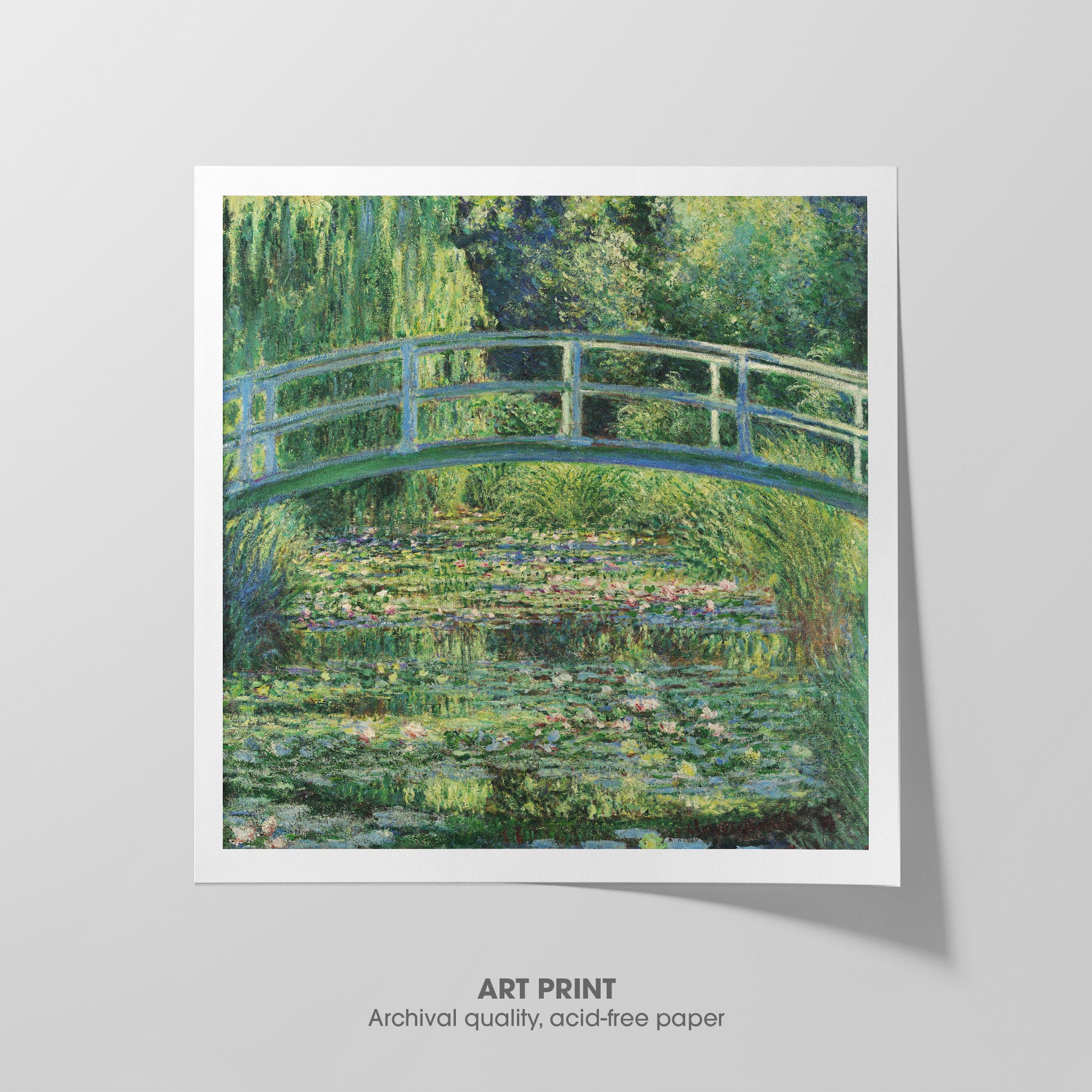 Water Lilies and Japanese Bridge ☱ Monet ☲ Art Print