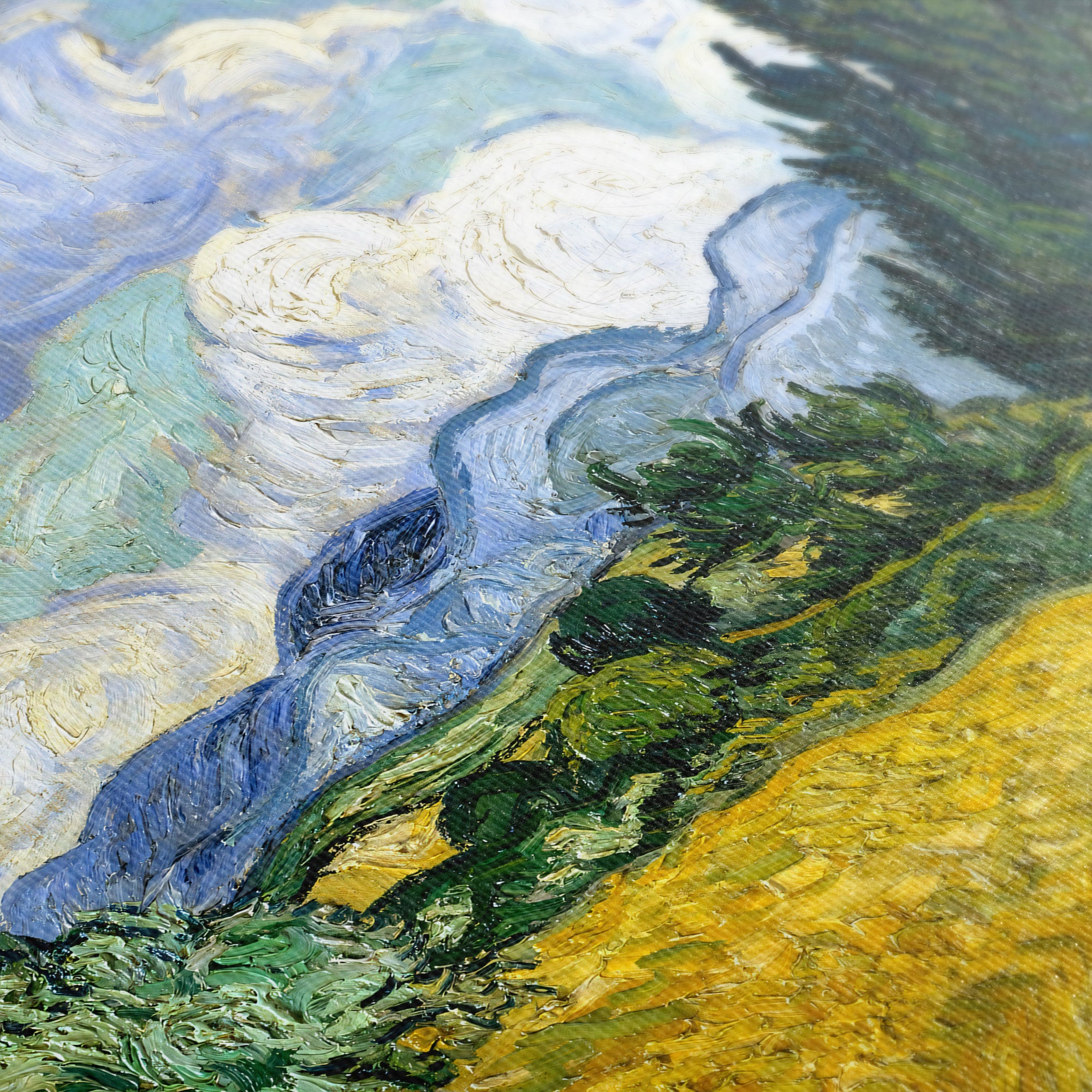 Wheat Field with Cypresses ☰ Van Gogh ☷ Canvas