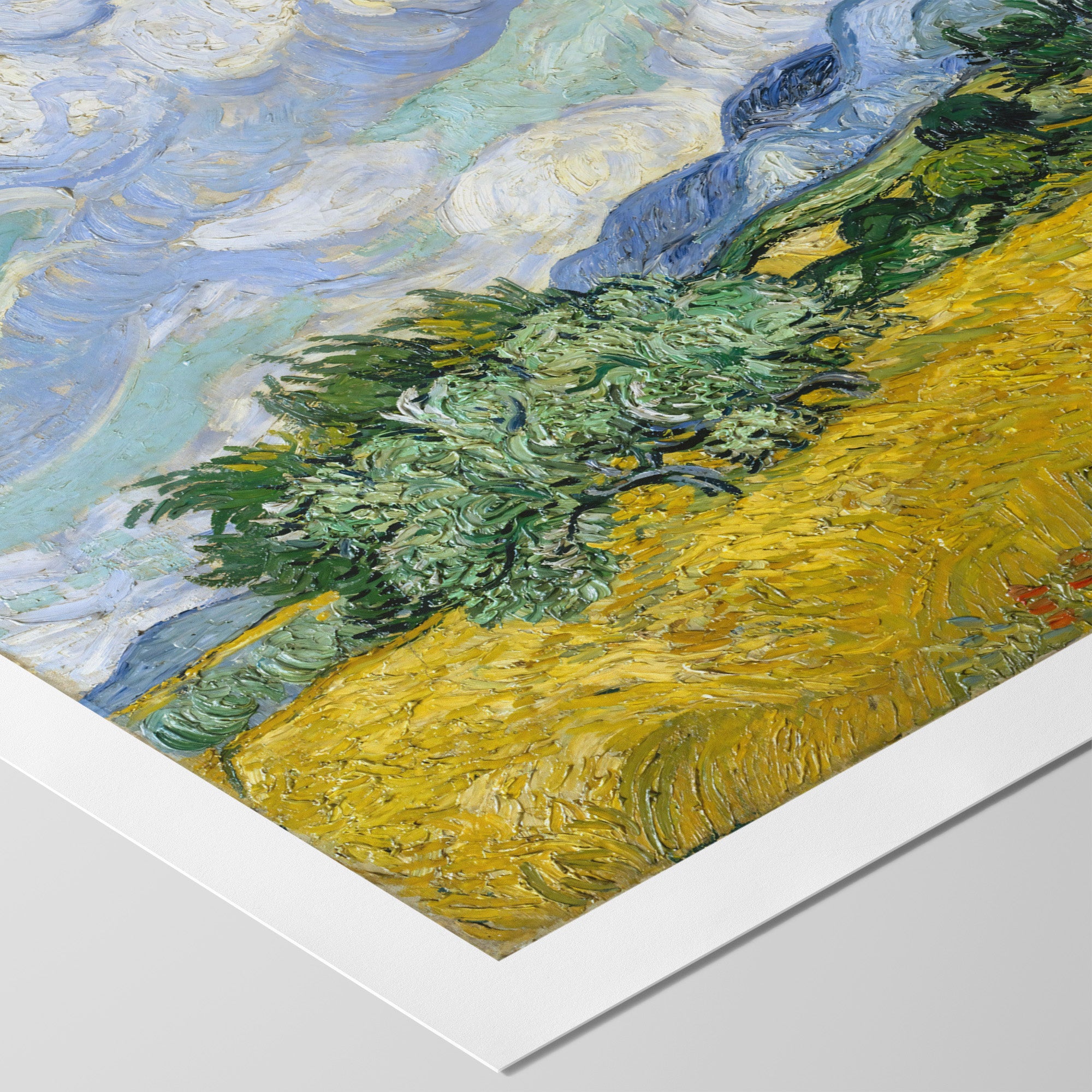 Wheat Field with Cypresses ☰ Van Gogh ☷ Art Print