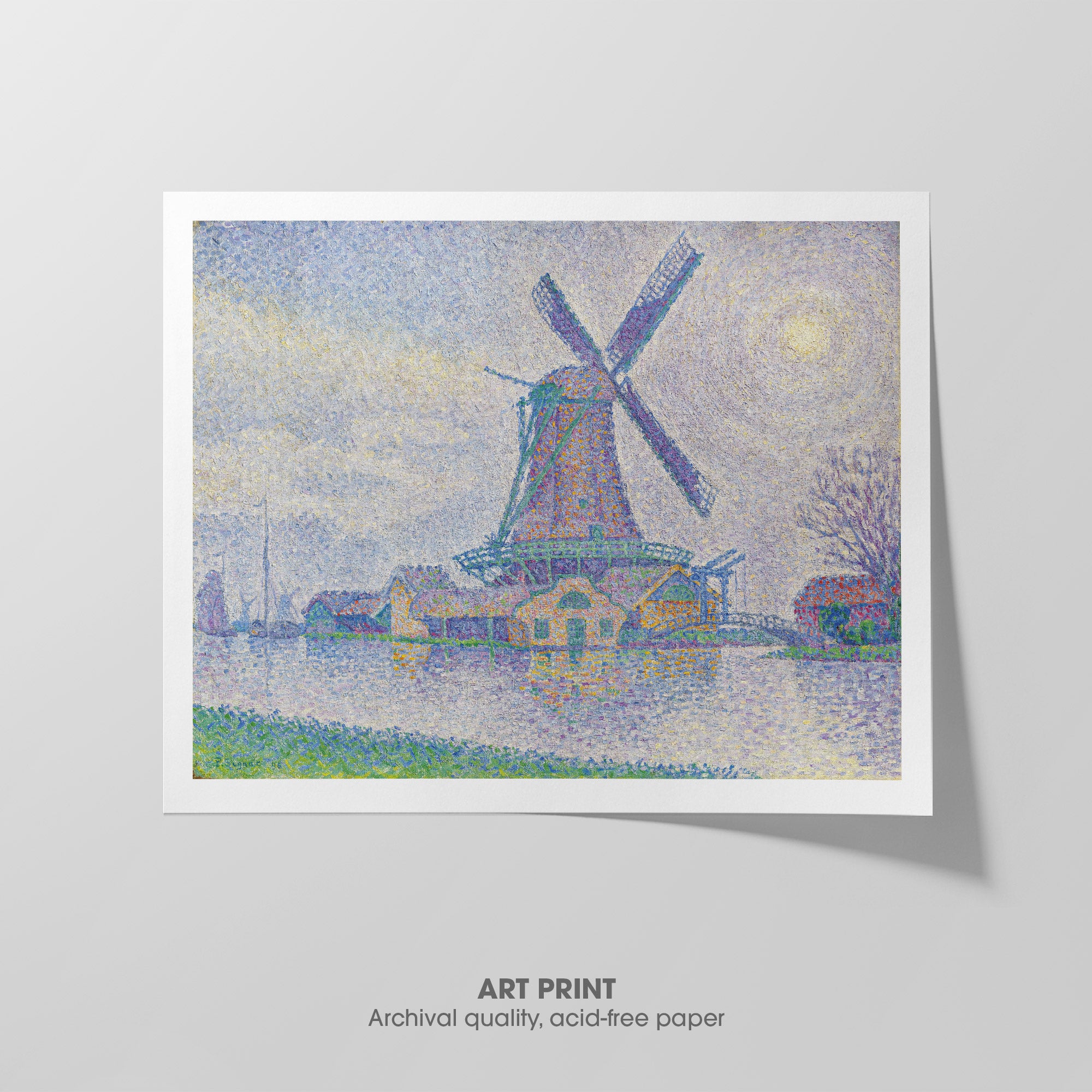 Edam Windmill ☴ Signac ☷ Art Print